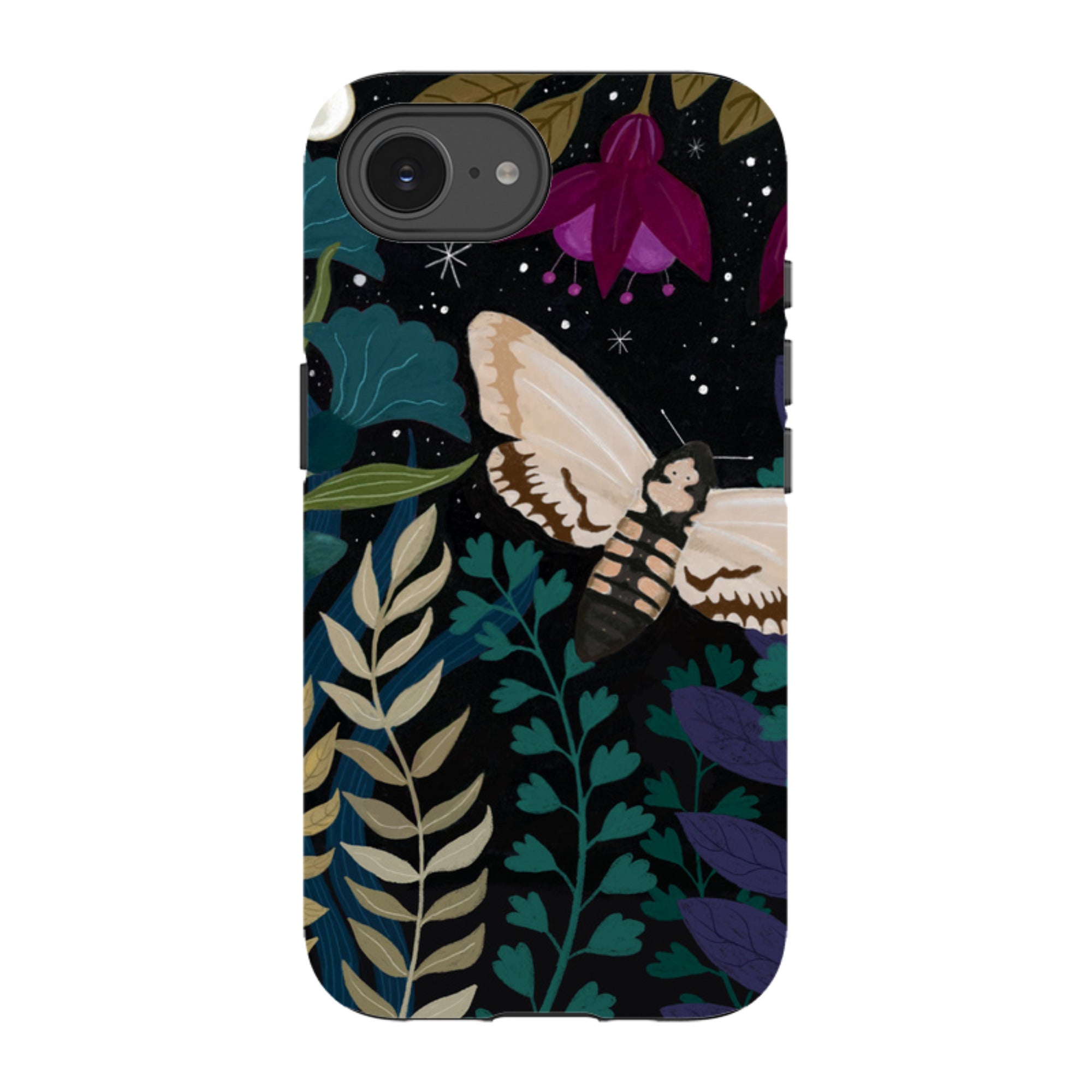 iPhone Tough Case - Midnight Moths By Bex Parkin
