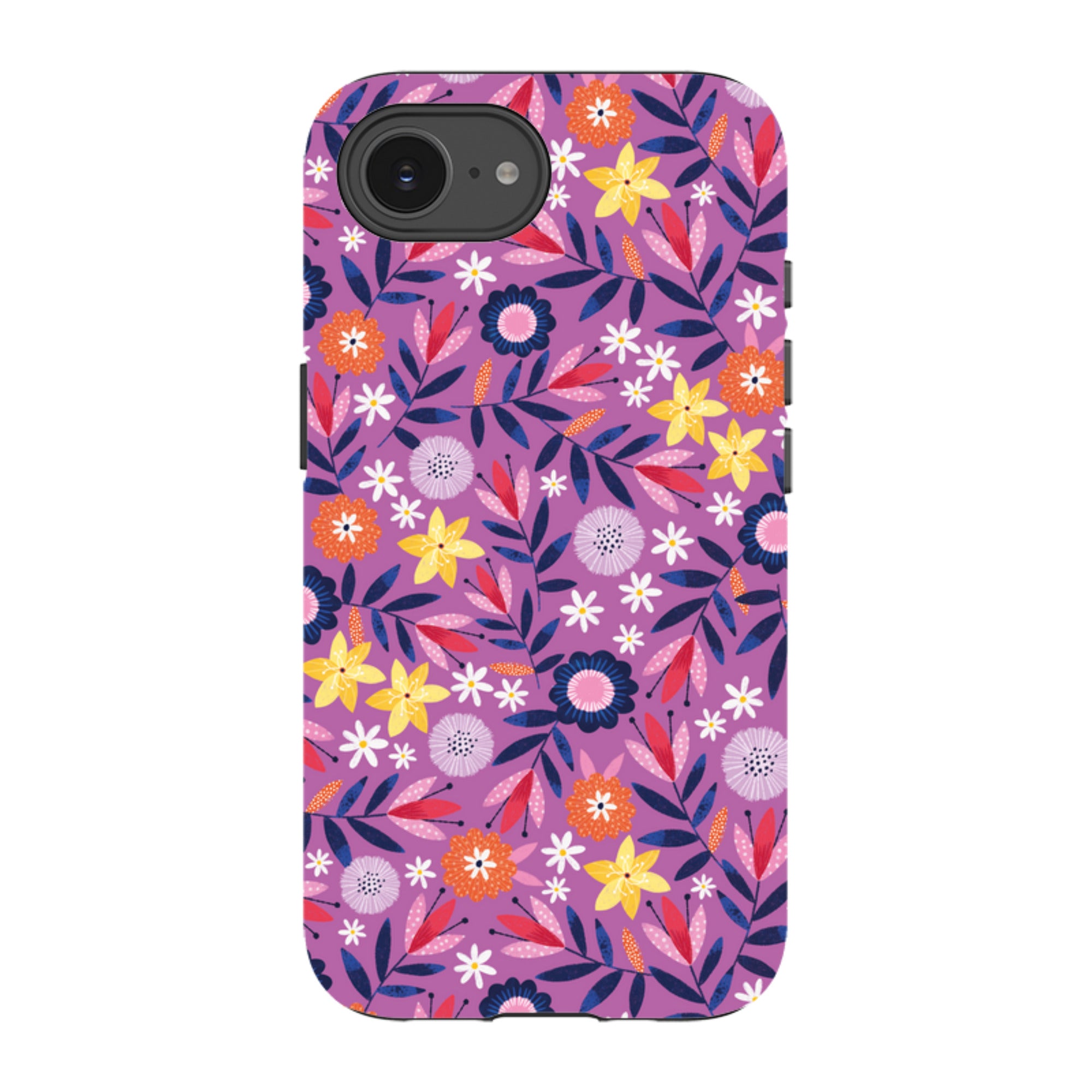 iPhone Tough Case - Scattered Flowers I By Ali Brookes