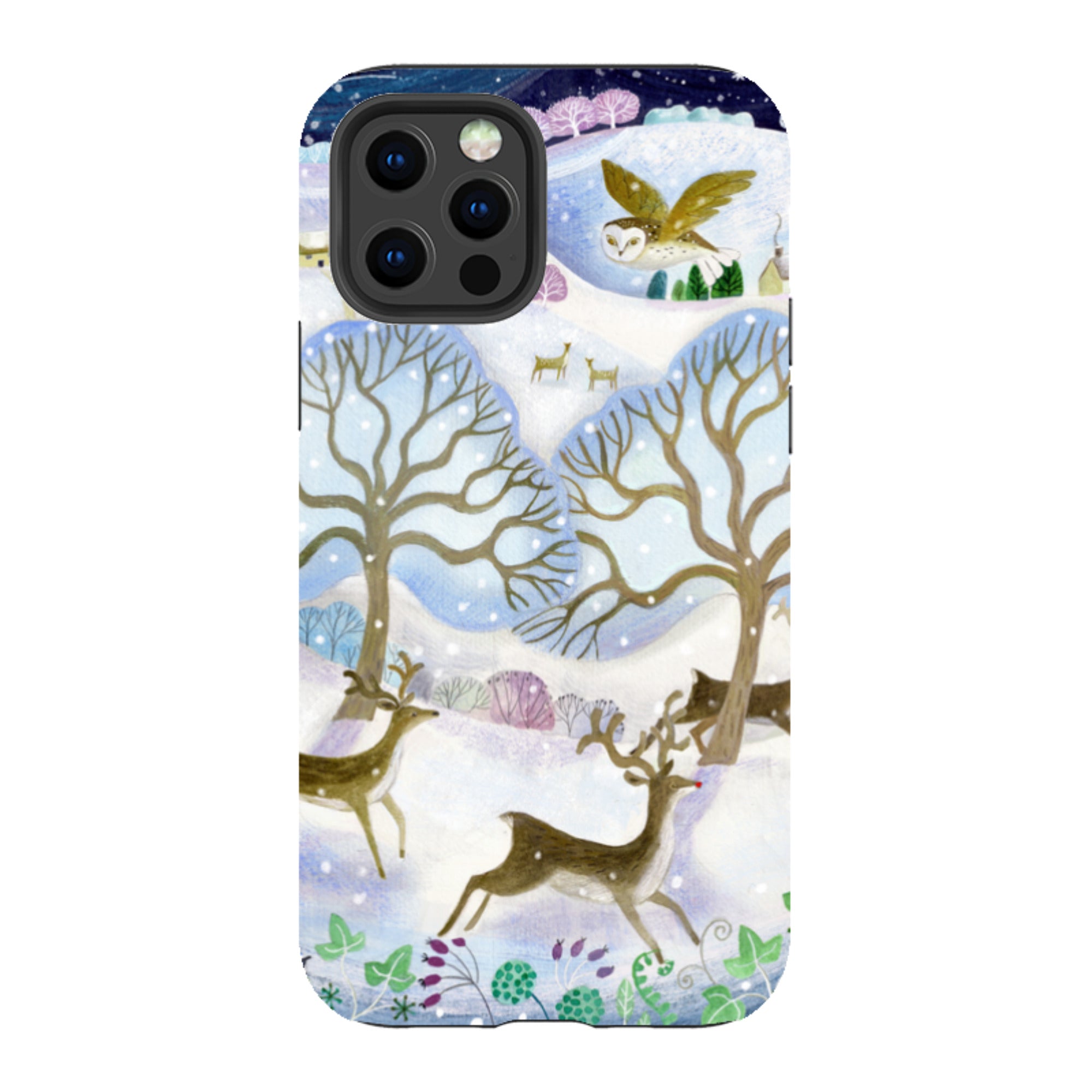 iPhone Tough Case - Winter Deer By Bex Parkin