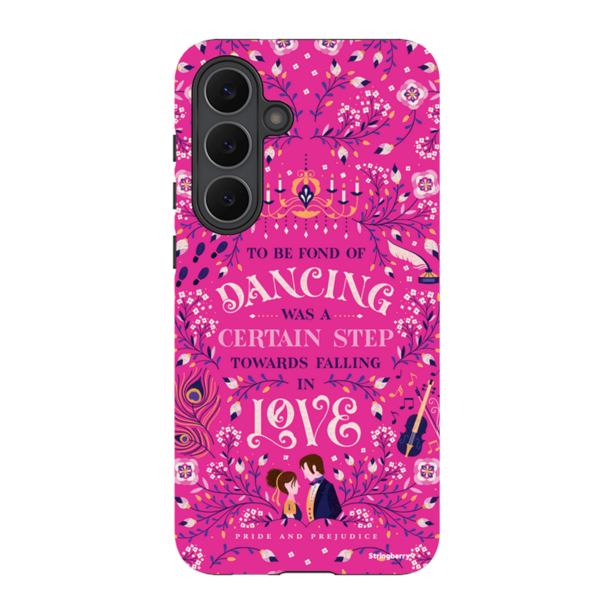 Samsung Tough Case - Pride And Prejudice Pink By Jenny Zemanek