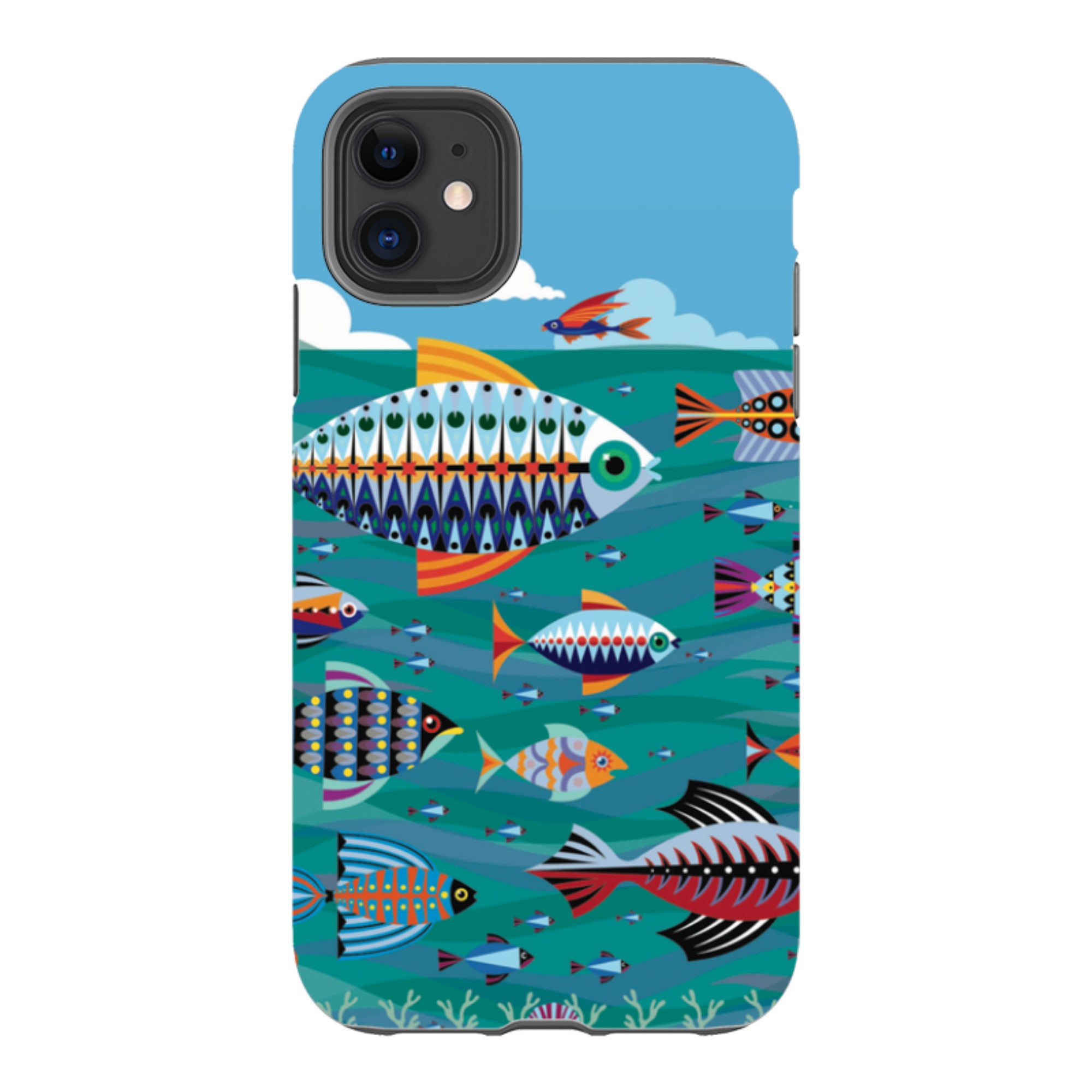 iPhone Tough Case - Fish By Patternistas