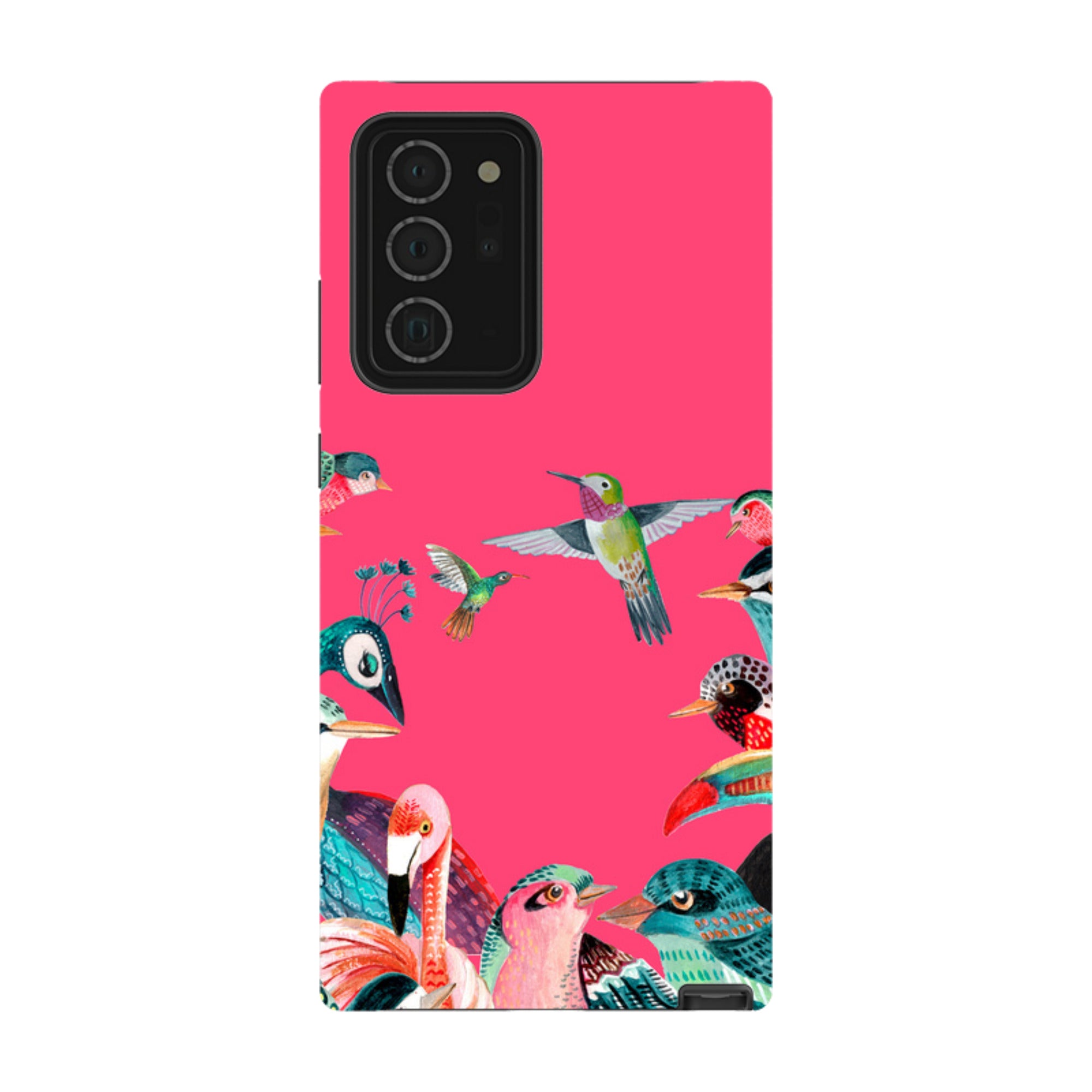 Samsung Tough Case - Pink Birds By Caroline Bonne Muller