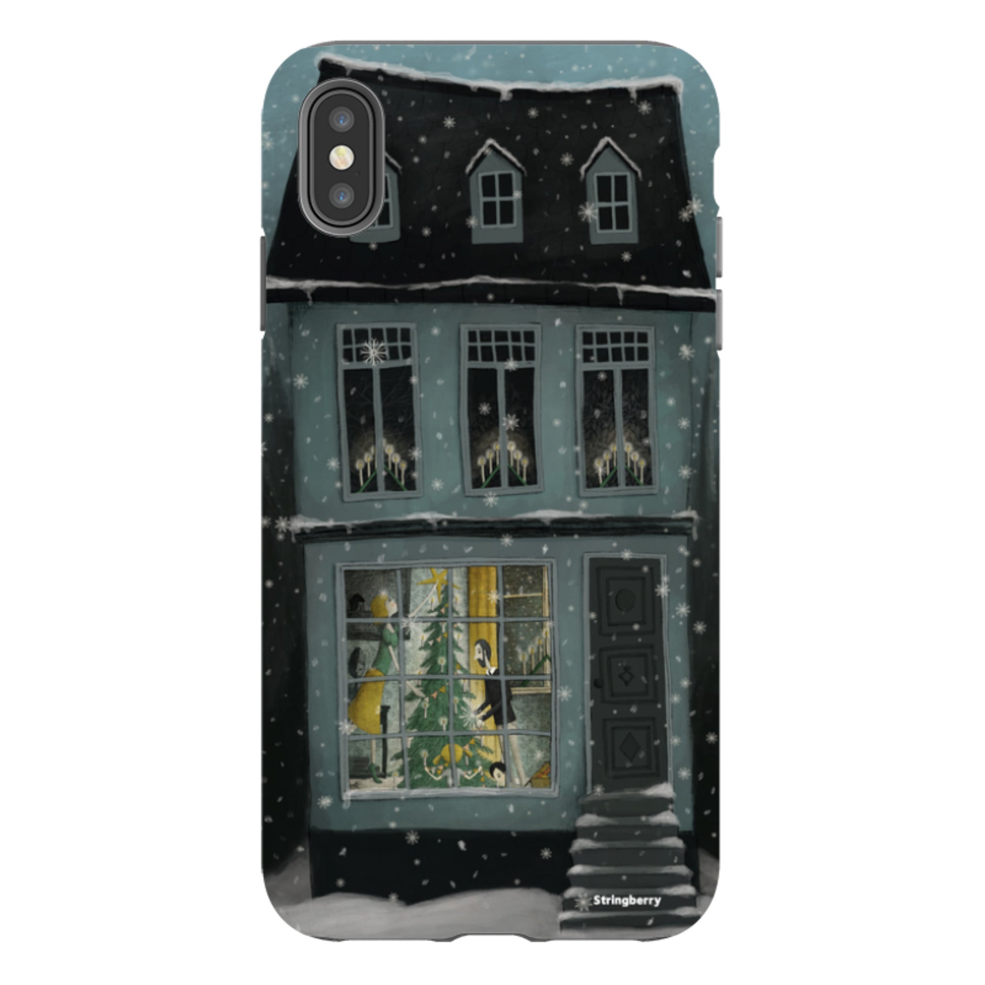 iPhone Tough Case - Christmas House By Maja Lindberg
