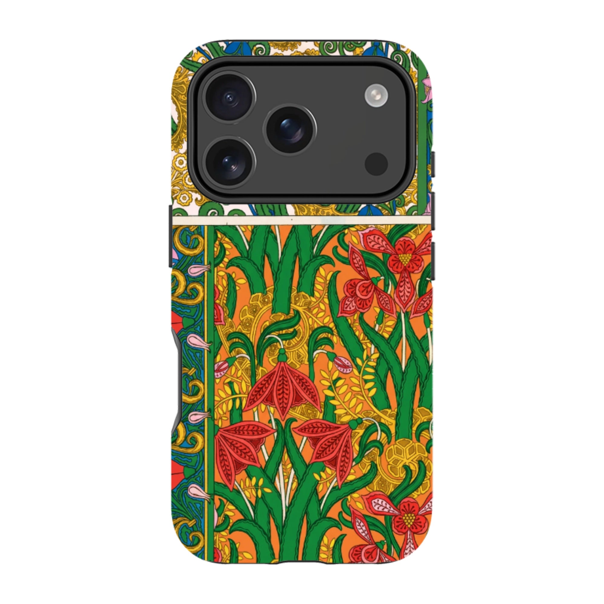 iPhone MagSafe Tough Case - Vintage Art Nouveau Lily