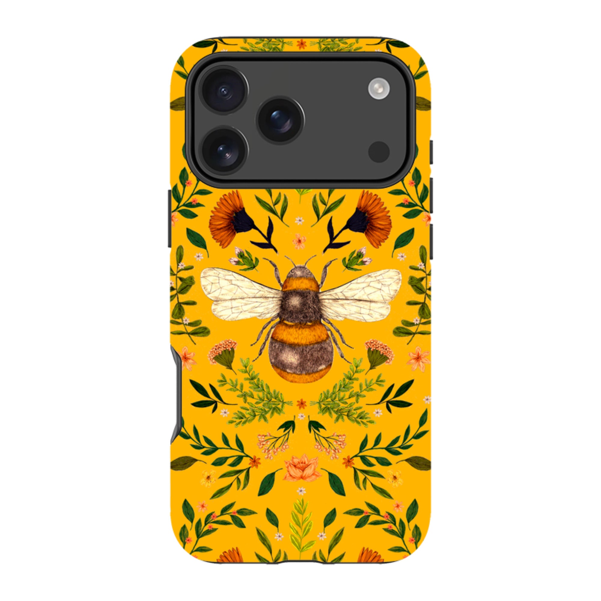 iPhone MagSafe Tough Case -  Botanical Bee Honey By Jade Mosinski