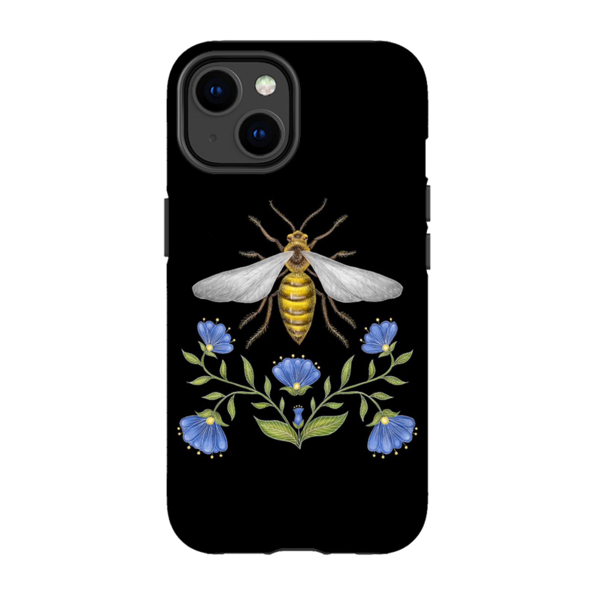 iPhone MagSafe Tough Case - Wings Of Freedom Black By Catherine Rowe