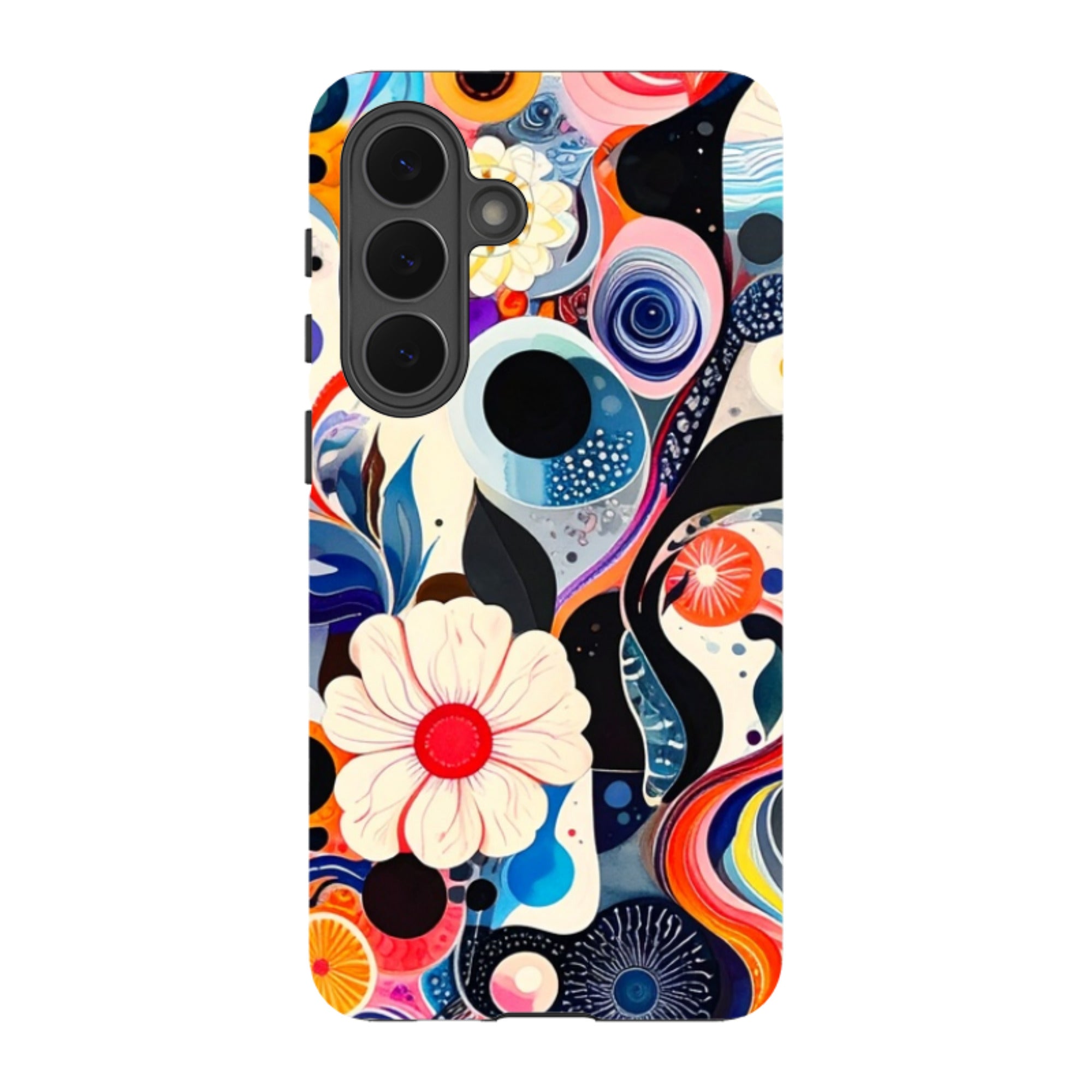 Samsung Tough Case - Floral Marble