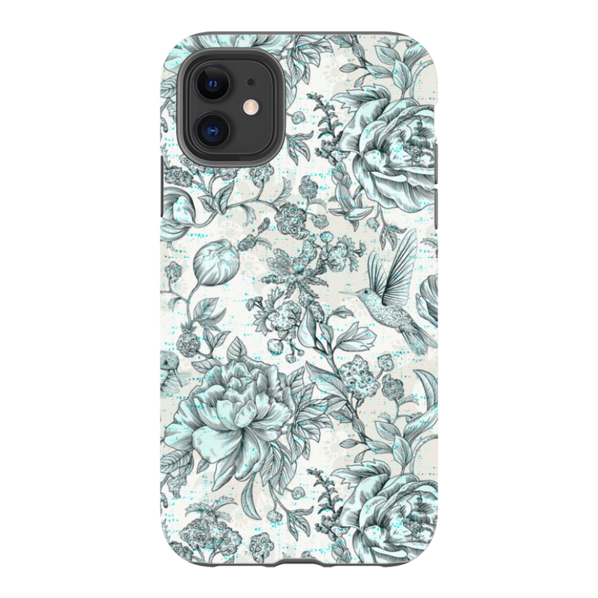 iPhone Tough Case - Blue Peonies