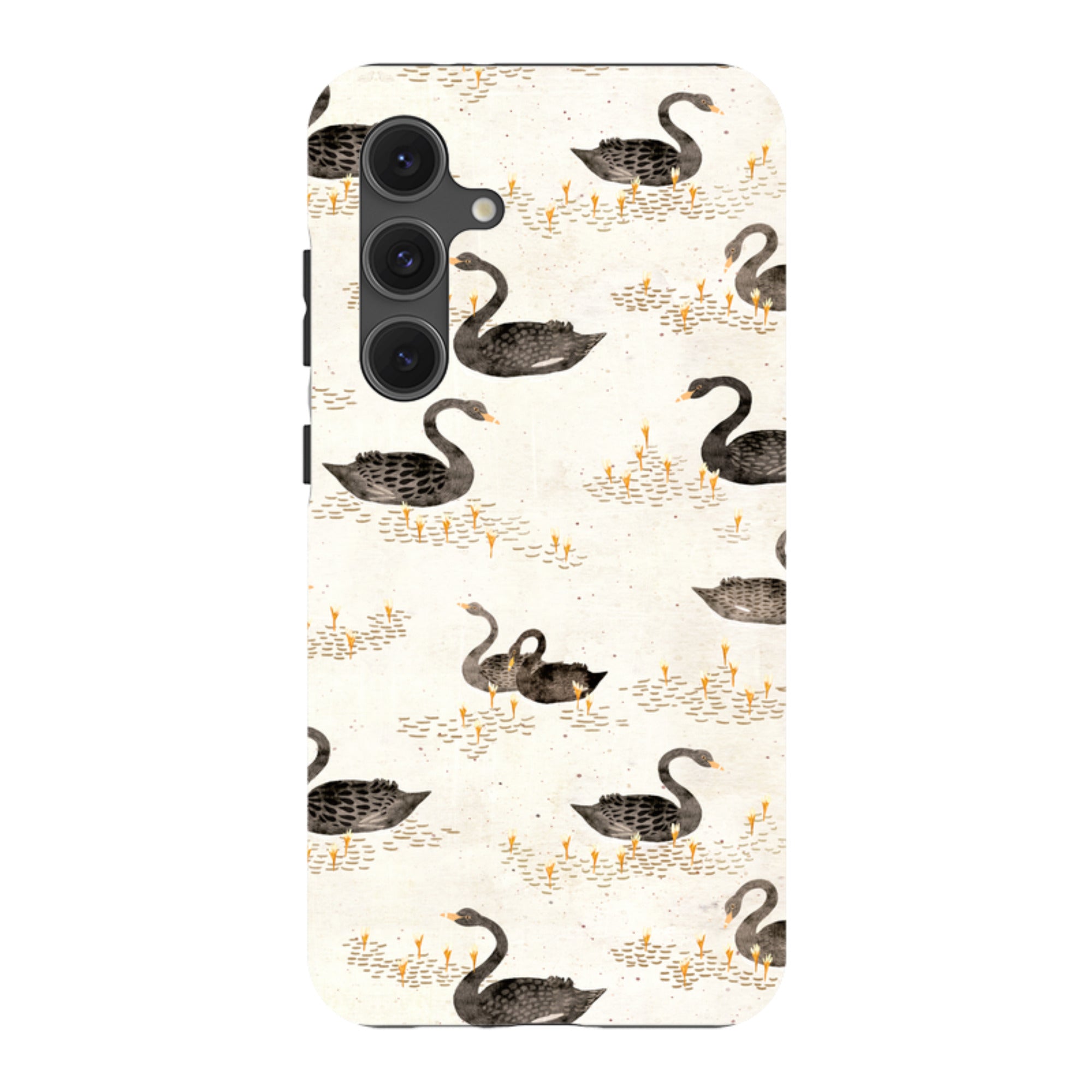 Samsung Tough Case - Swans Cream By Katherine Quinn