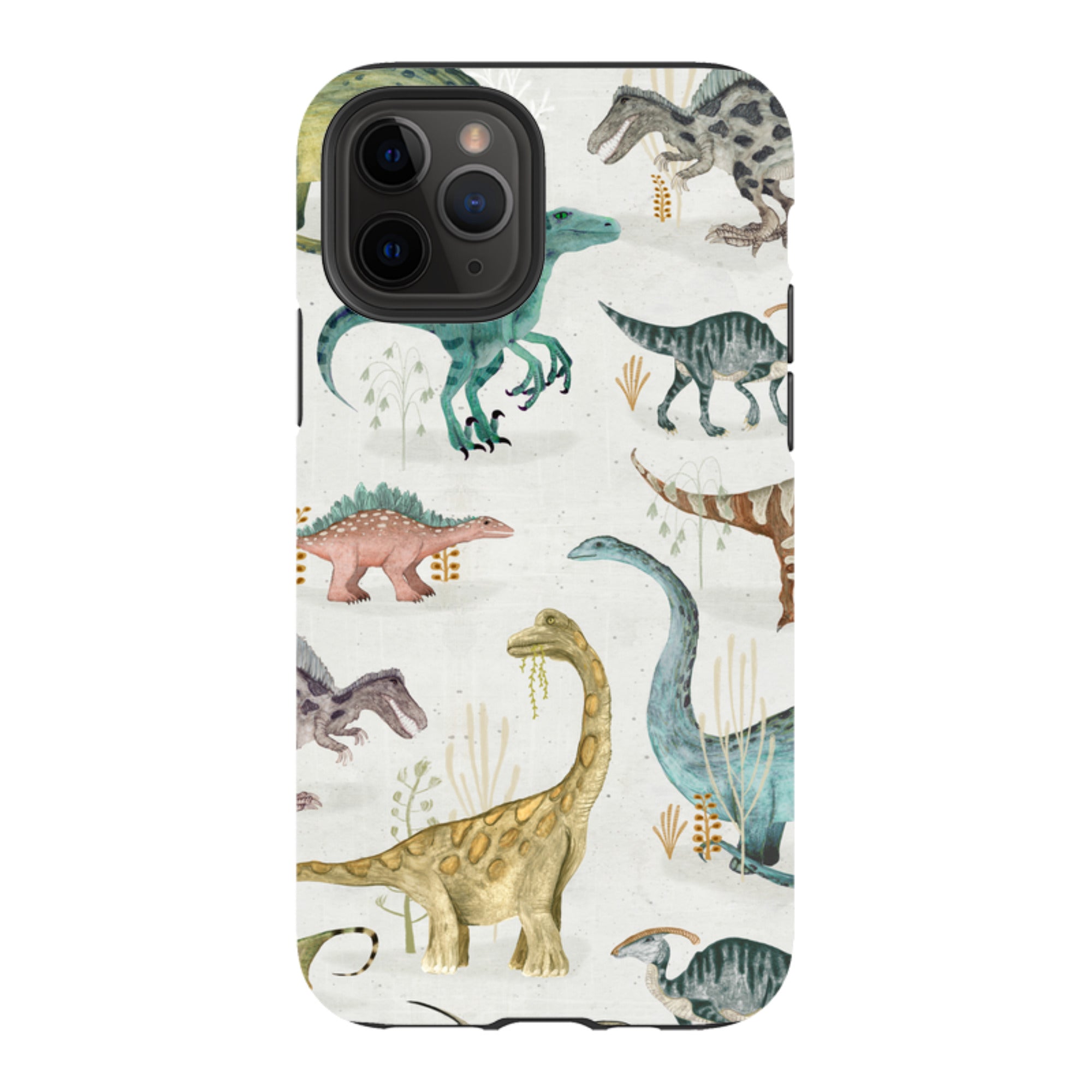 iPhone Tough Case - Dinosaur Pastel By Katherine Quinn