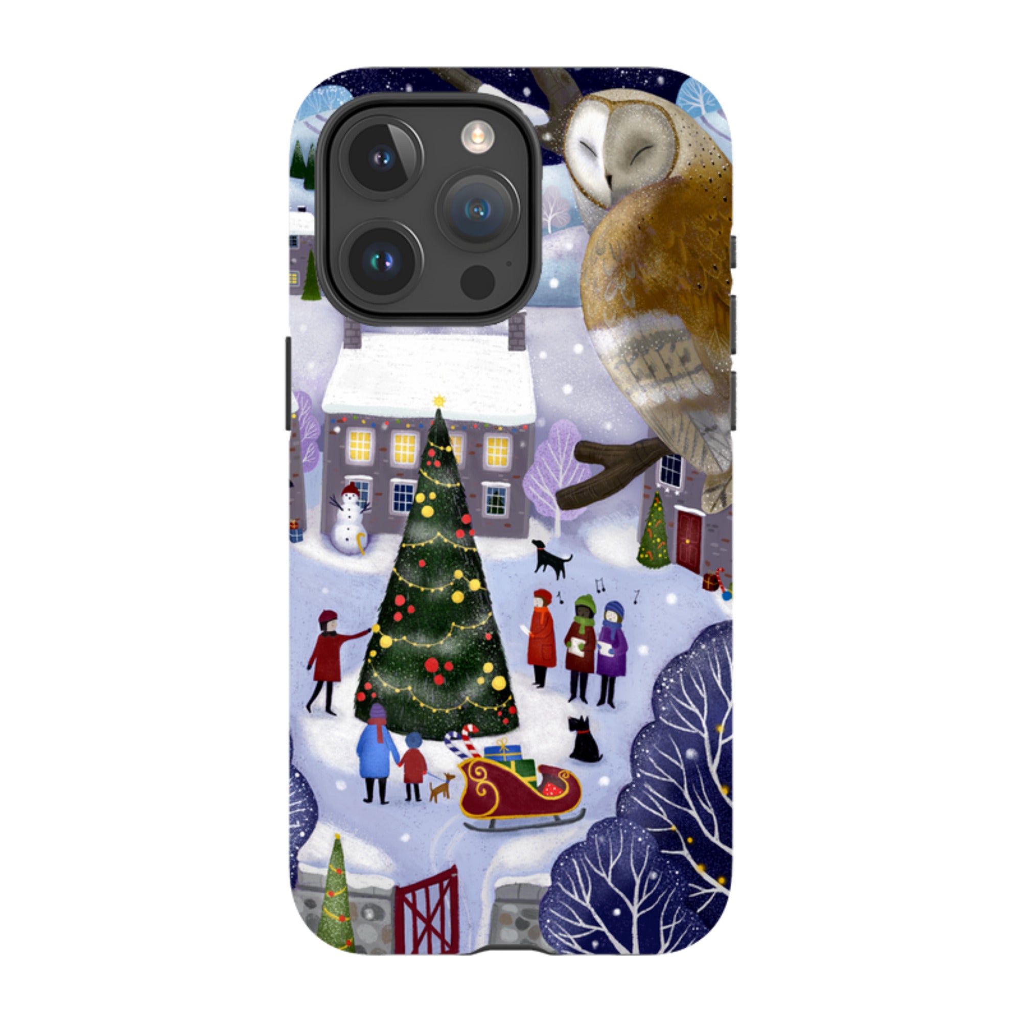 iPhone Tough Case - Advent Owl By Bex Parkin