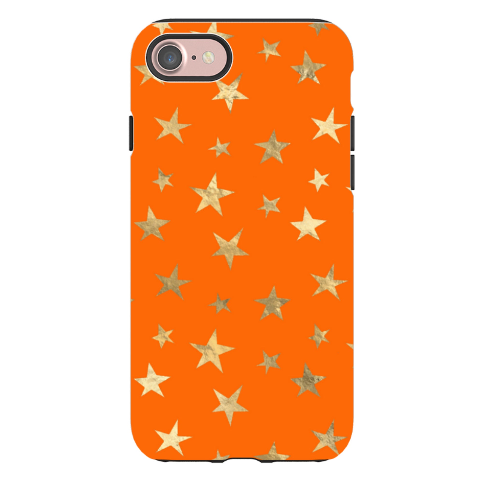 iPhone Tough Case - Orange and Gold Stars