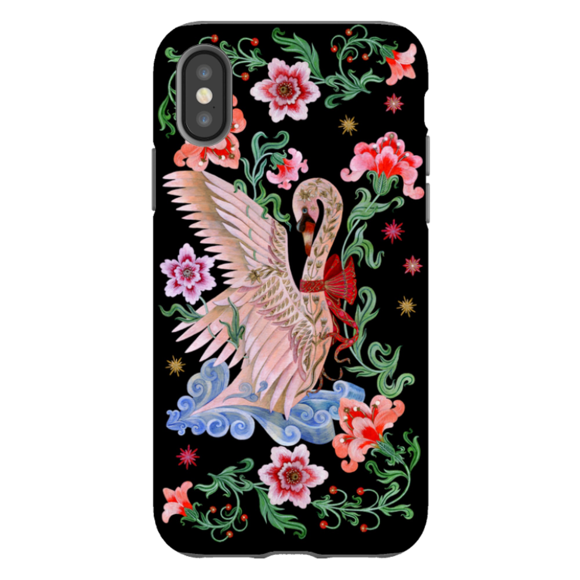 iPhone Tough  Case - Seven Swans A Swimming By Maria Matos