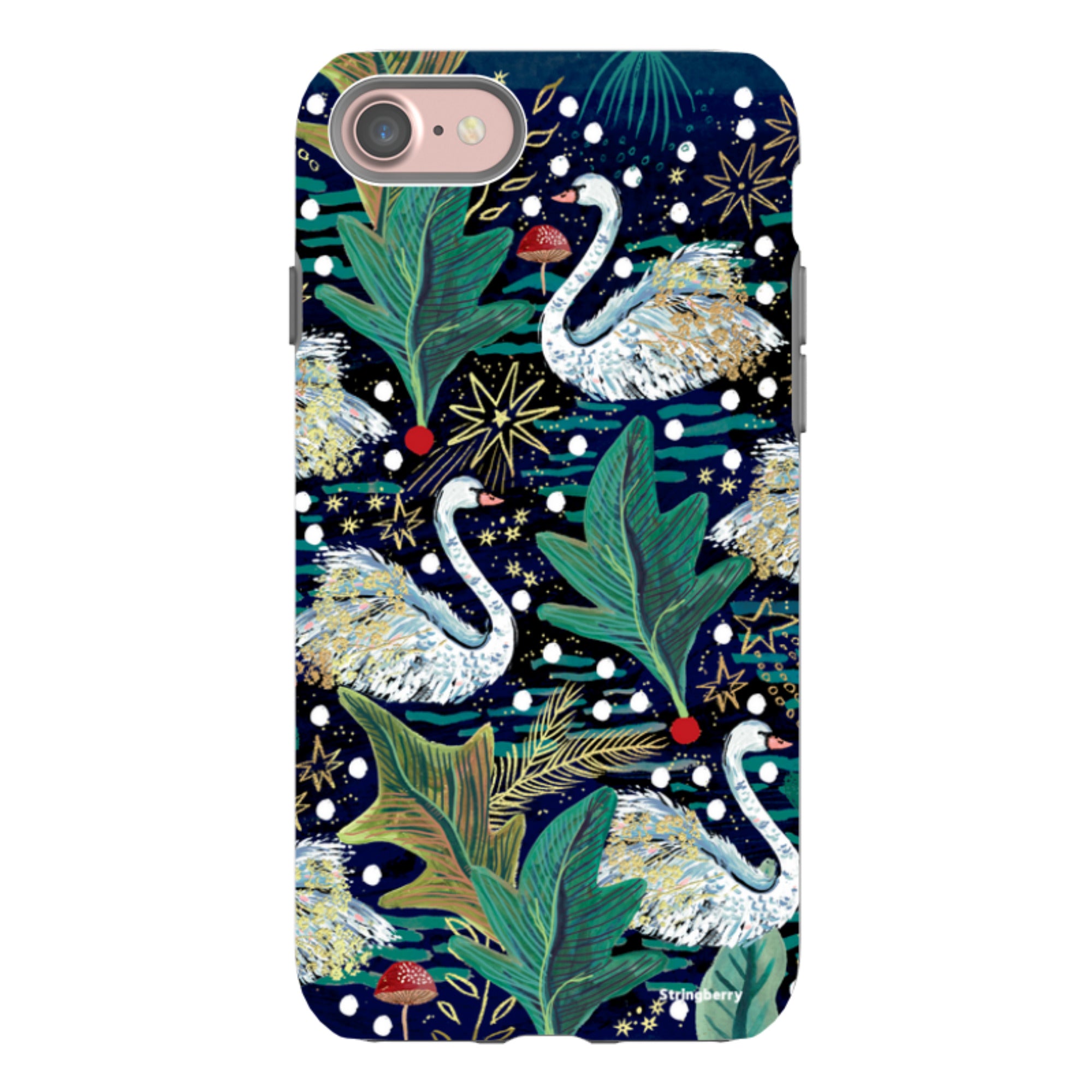 iPhone Tough Case - Swan By Emma Frances Grant