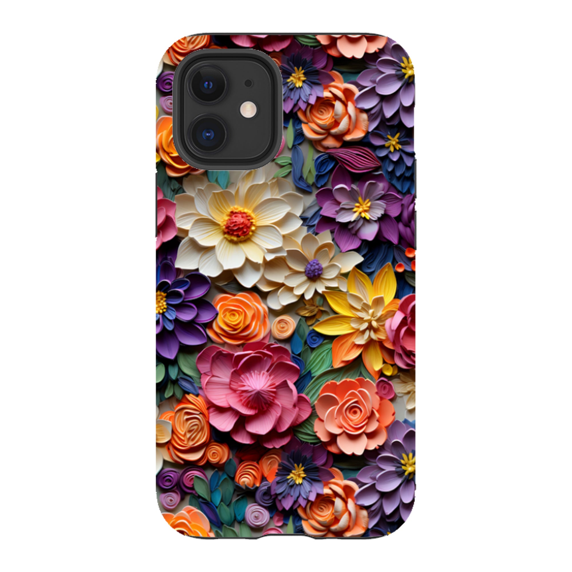 iPhone Tough Case -Violet Floral