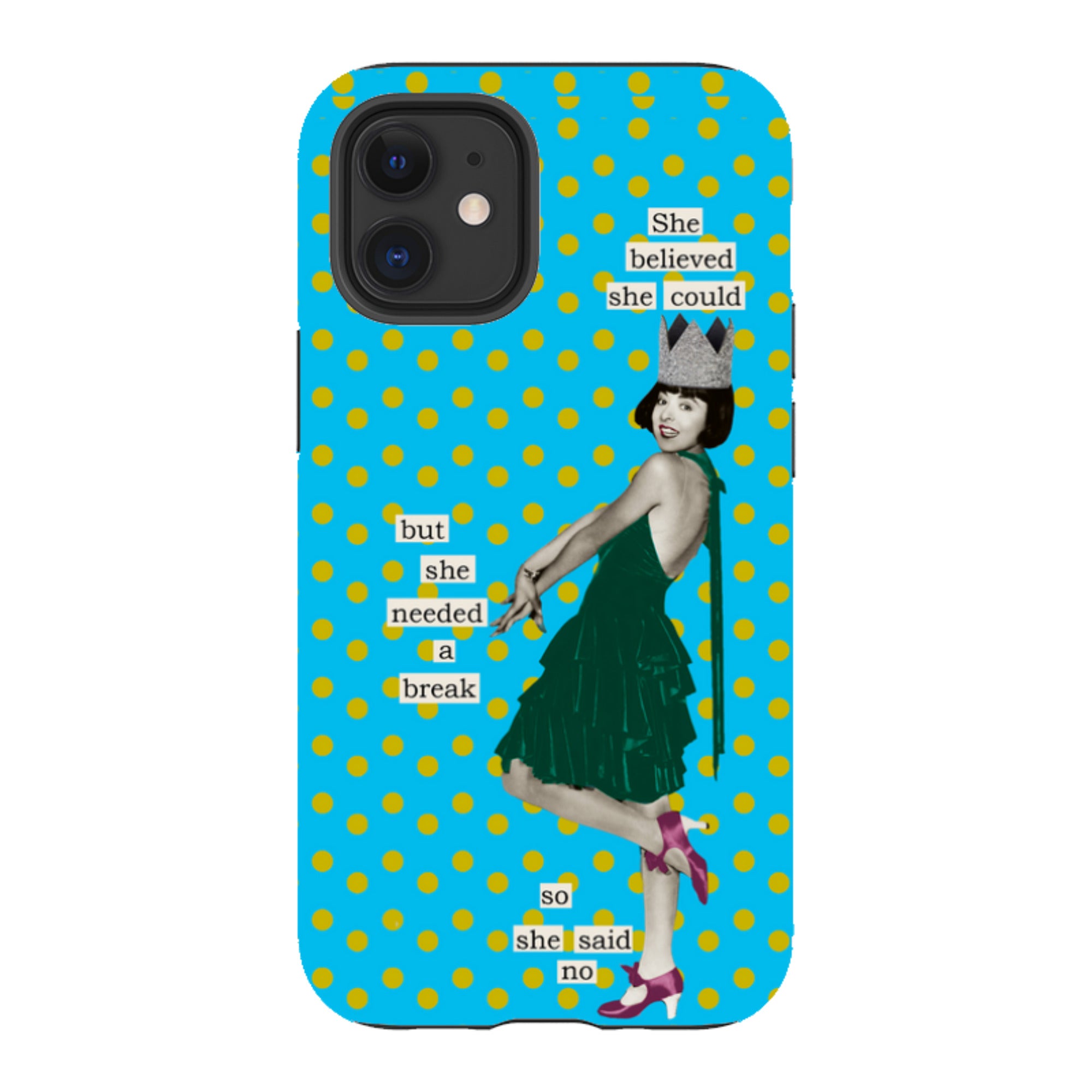 iPhone Tough Case - She Believed She Could By Clare Jordan