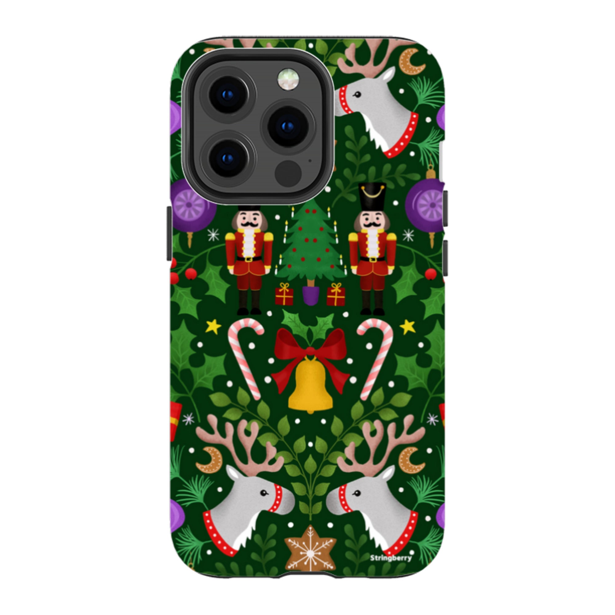 iPhone Tough Case - Xmas Pattern I By Bex Parkin