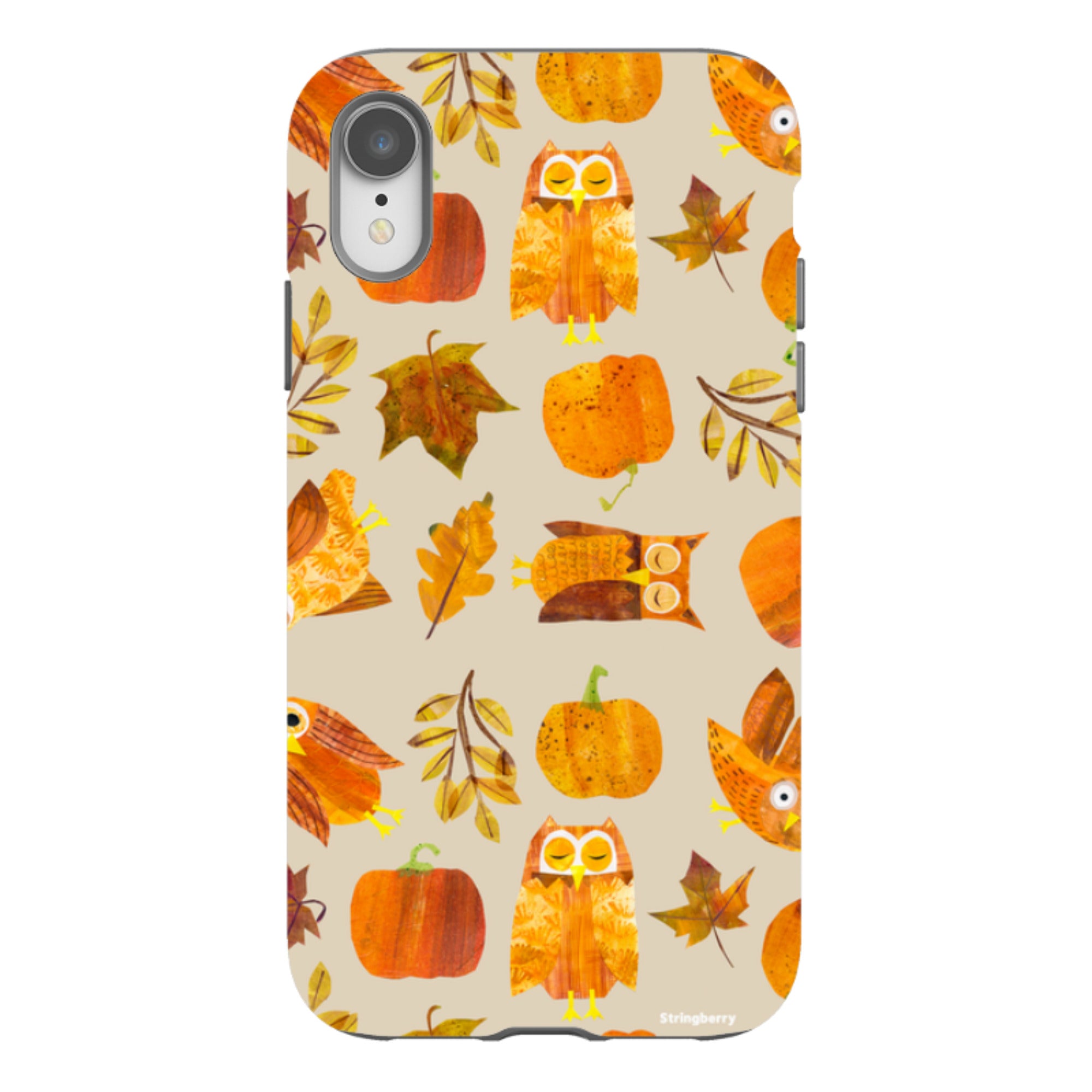 iPhone Tough Case - Pumpkins and Owls By Tracey English
