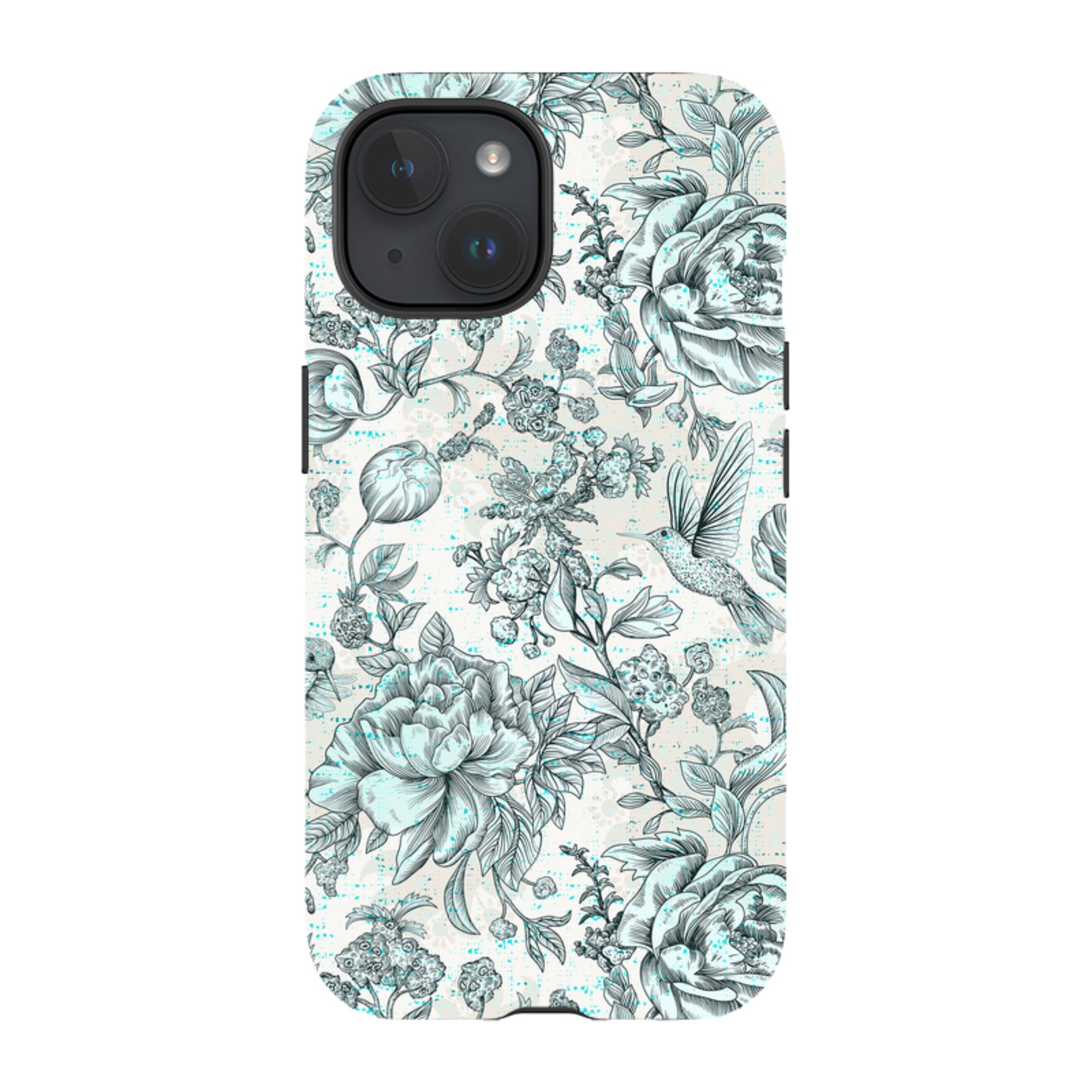 iPhone Tough Case - Blue Peonies