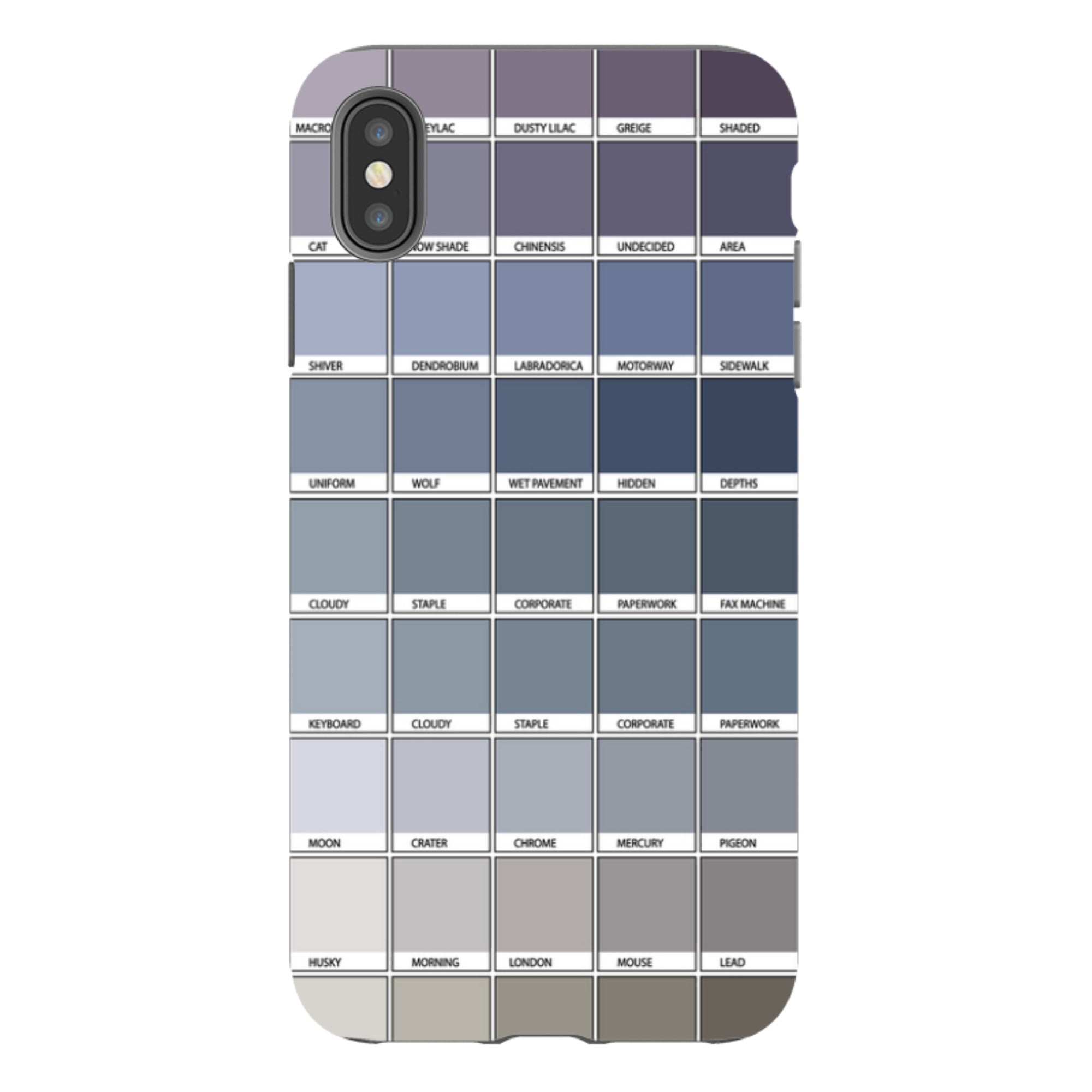 iPhone Tough Case - Grey Chromology By Kitty Joseph