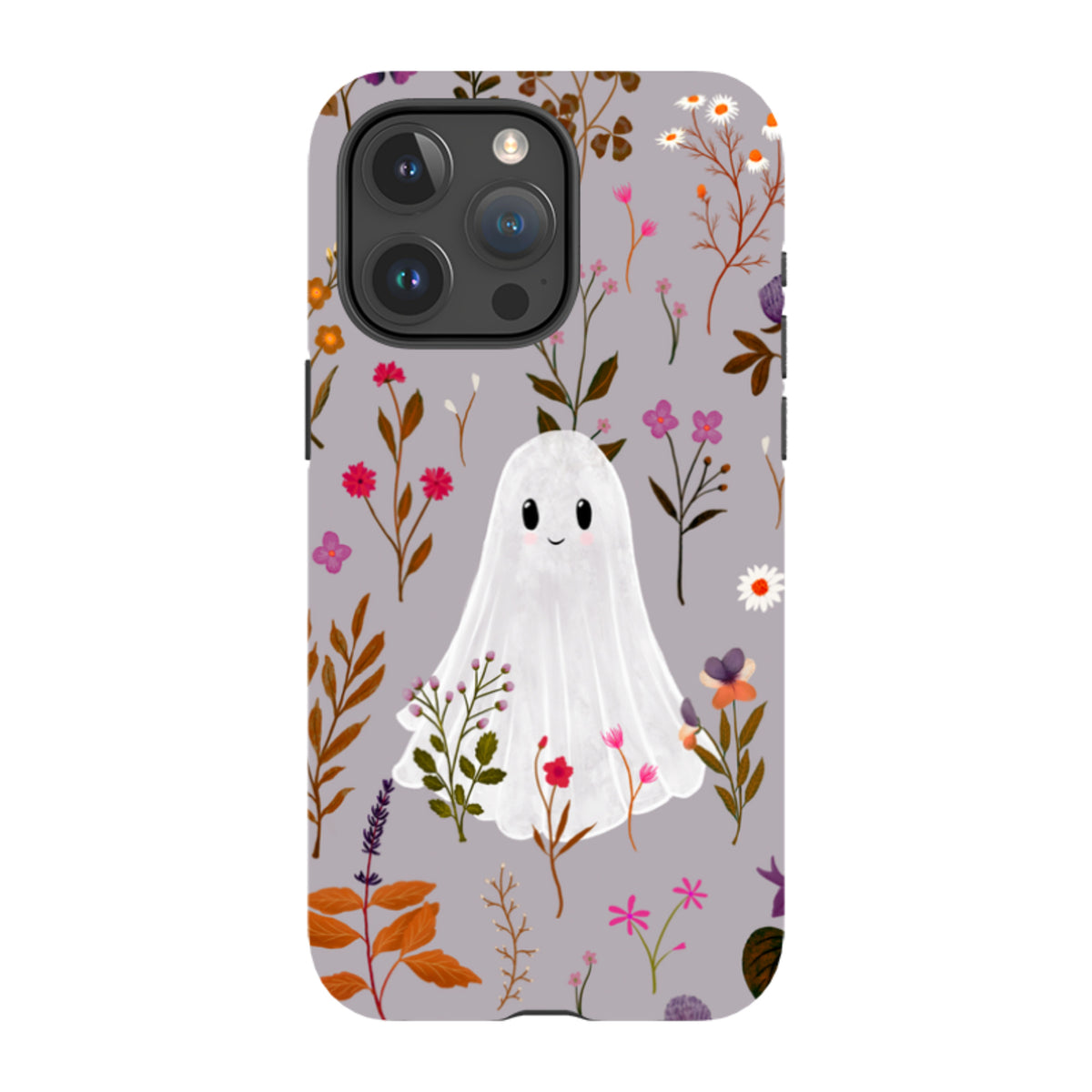 iPhone Tough Case - Ghost in the Garden - Mauve Multi By Katherine Quinn