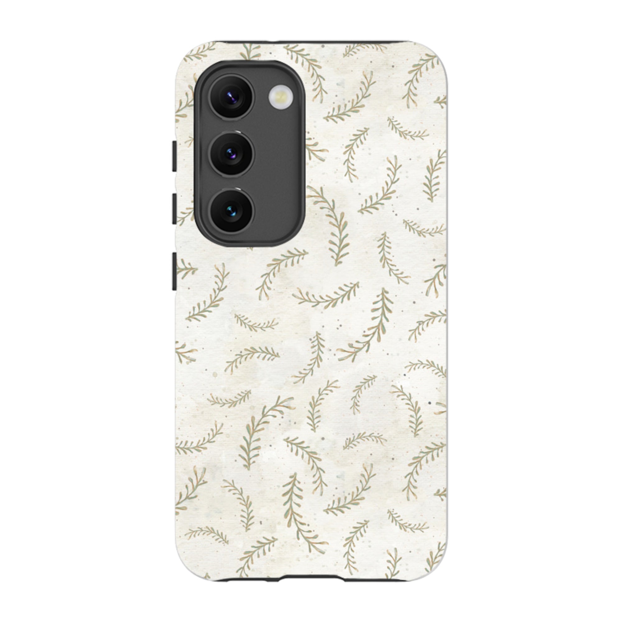Samsung Tough Case - Feathers Grey By Katherine Quinn