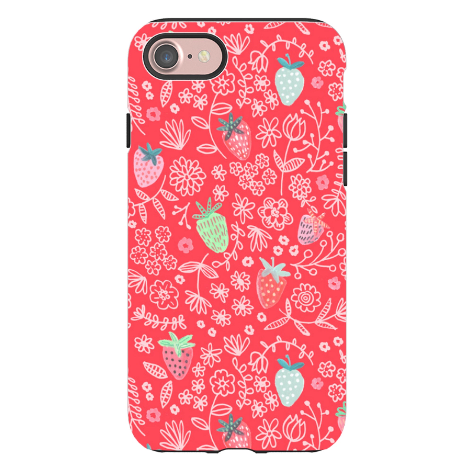 iPhone Tough Case - Strawberries By Caroline Bonne Muller