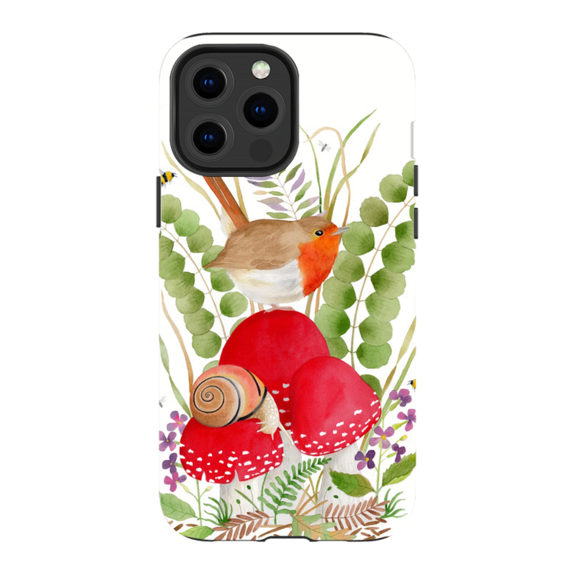 iPhone Tough Case - Robin And Snail By Bex Parkin