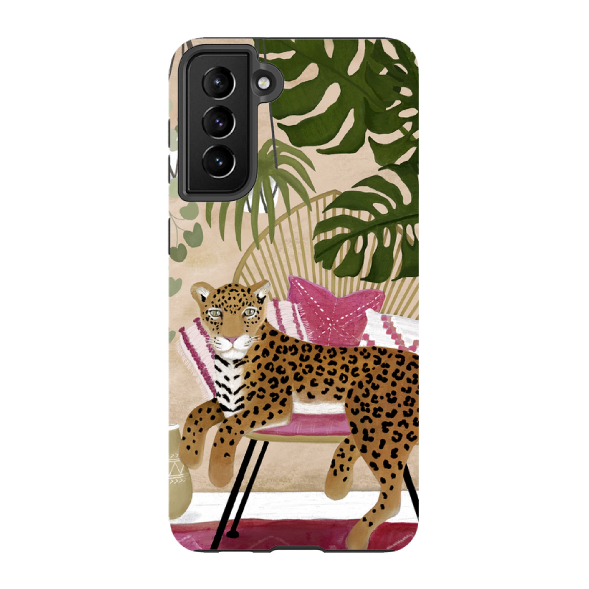Samsung Tough Case - Boho Leopard Cream By Bex Parkin