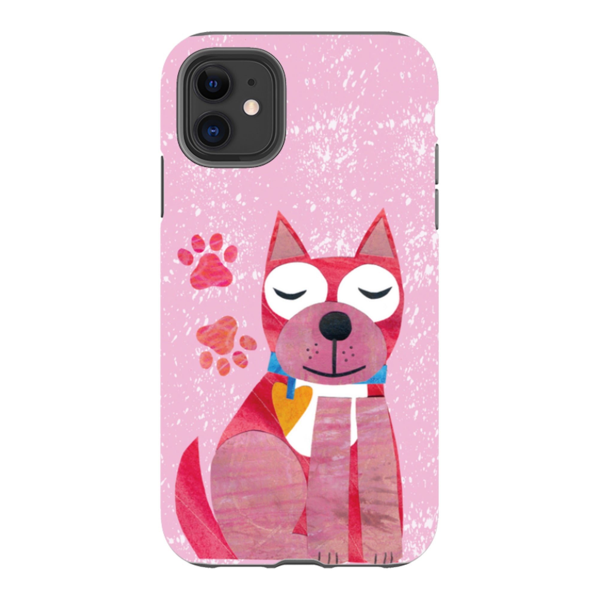iPhone Tough Case - Dog With Heart By Tracey English