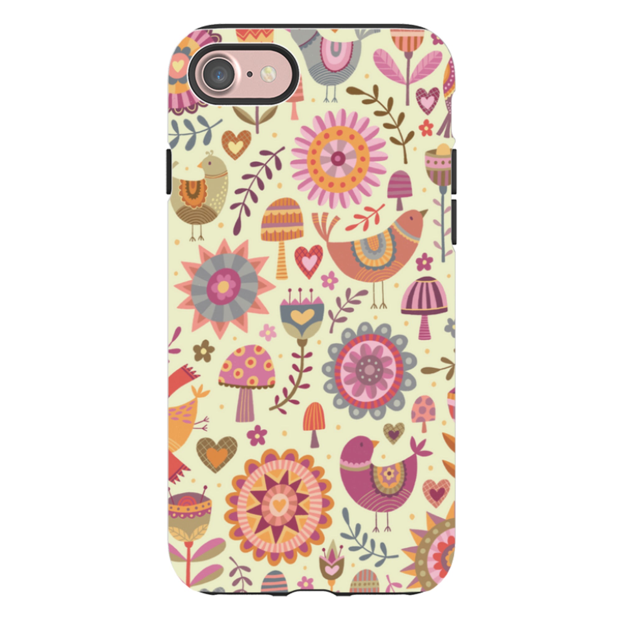 iPhone Tough Case - Bird Pattern II By Suzy Taylor
