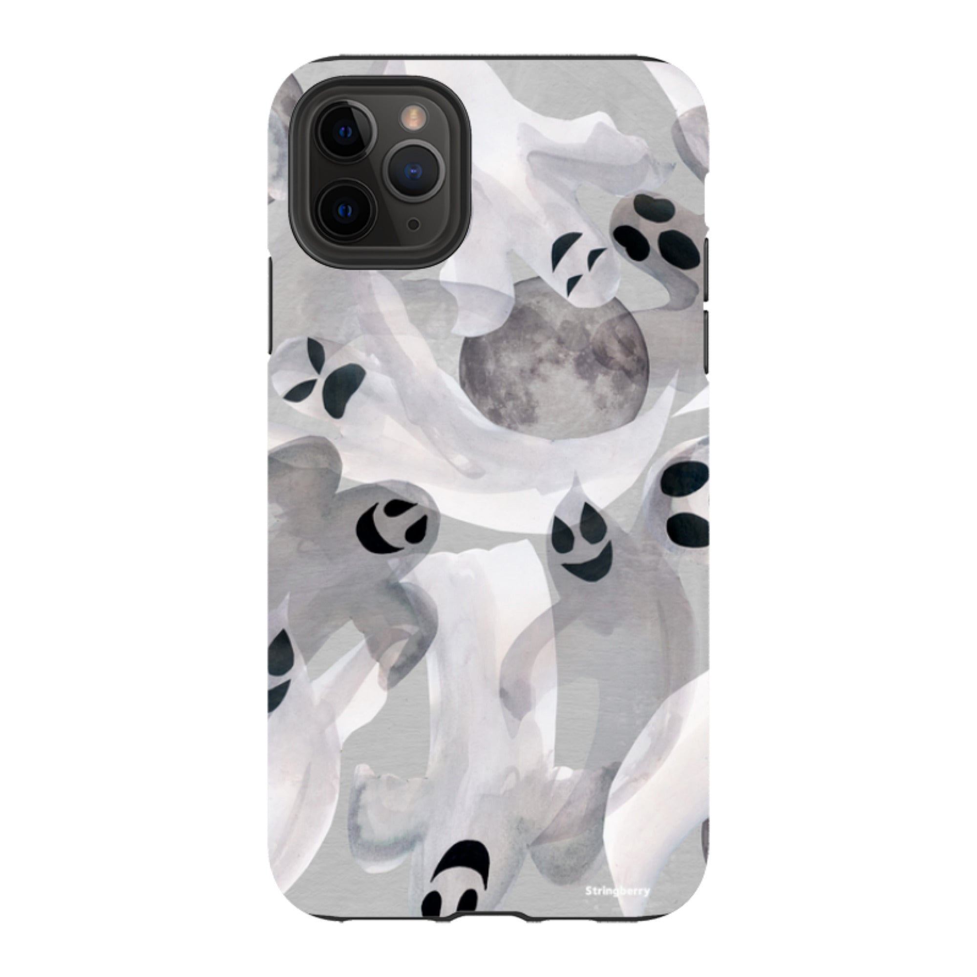 iPhone Tough Case - Ghosts and Moons By Tracey English