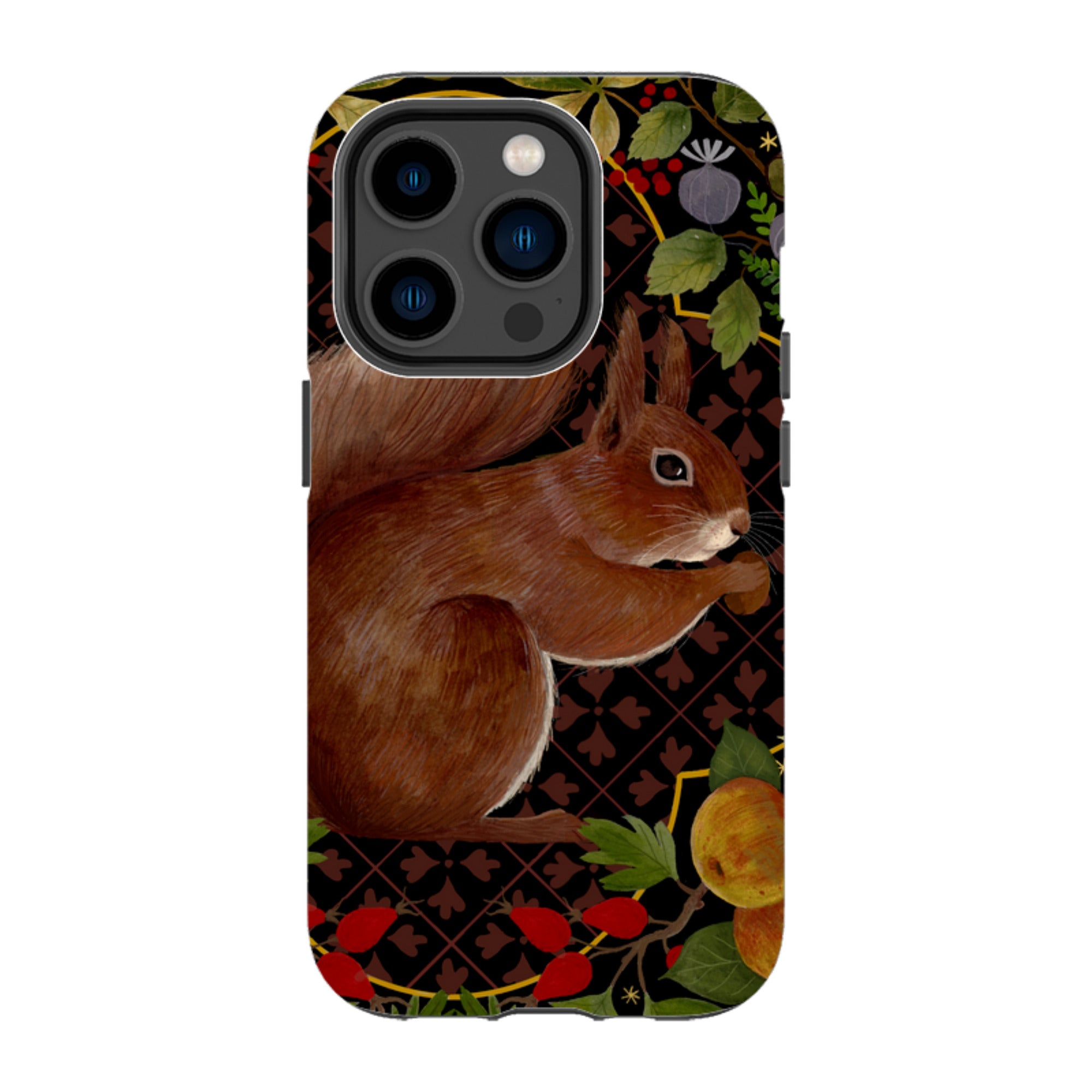 iPhone Tough Case - Squirrel Border By Bex Parkin