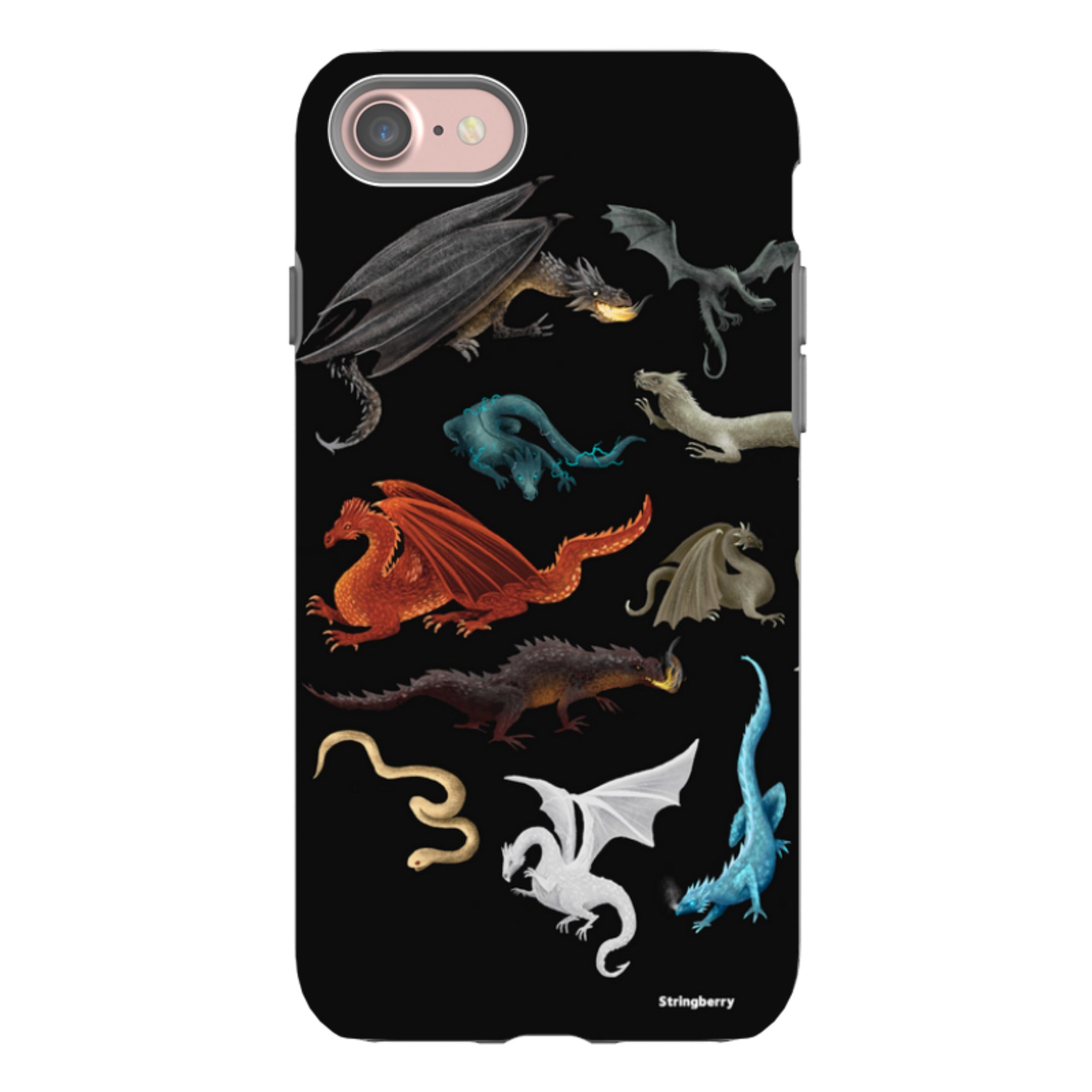 iPhone Tough Case - Dragons, Wyverns, Wyrms By Anna Stead