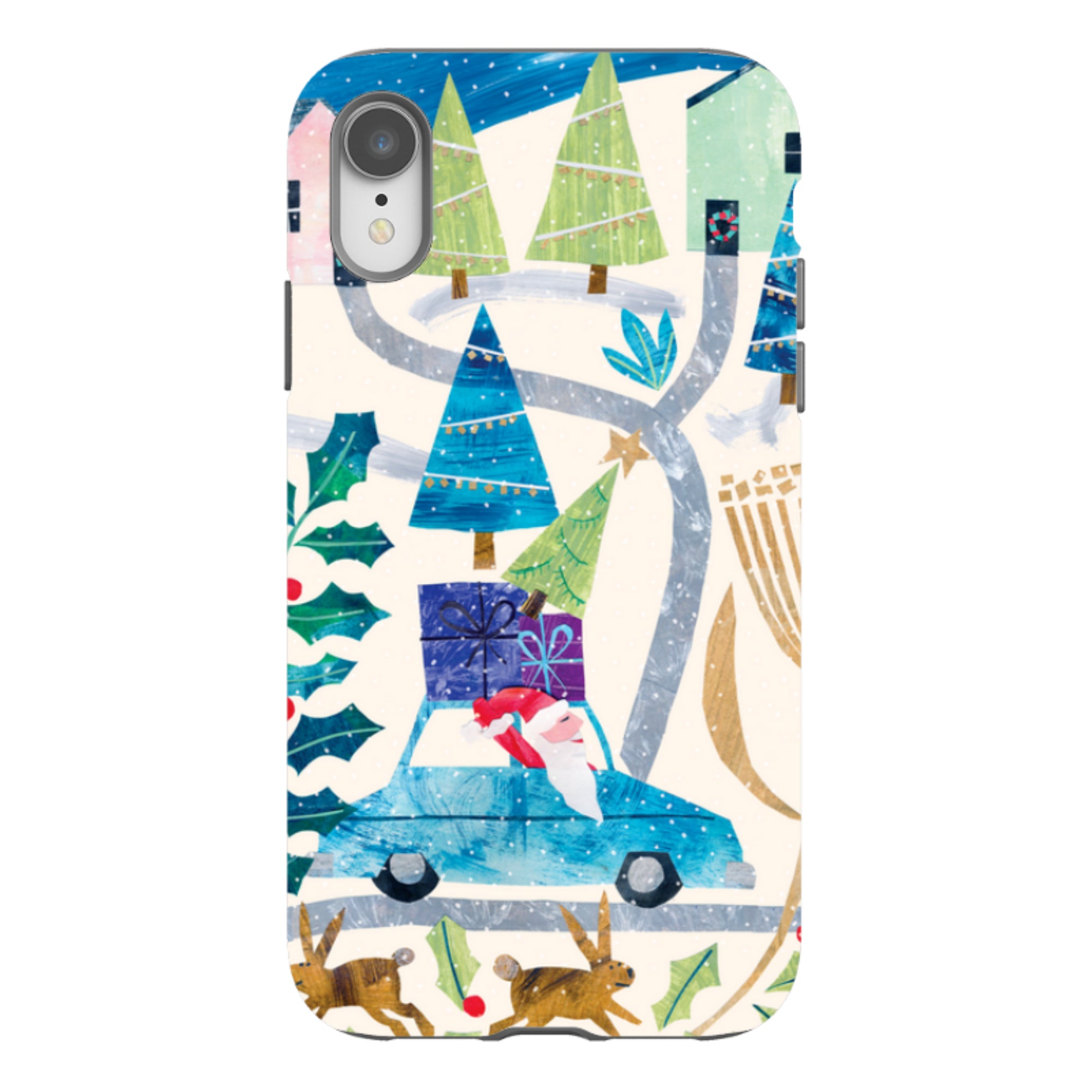 iPhone Tough Case - Santa Driving Home By Tracey English