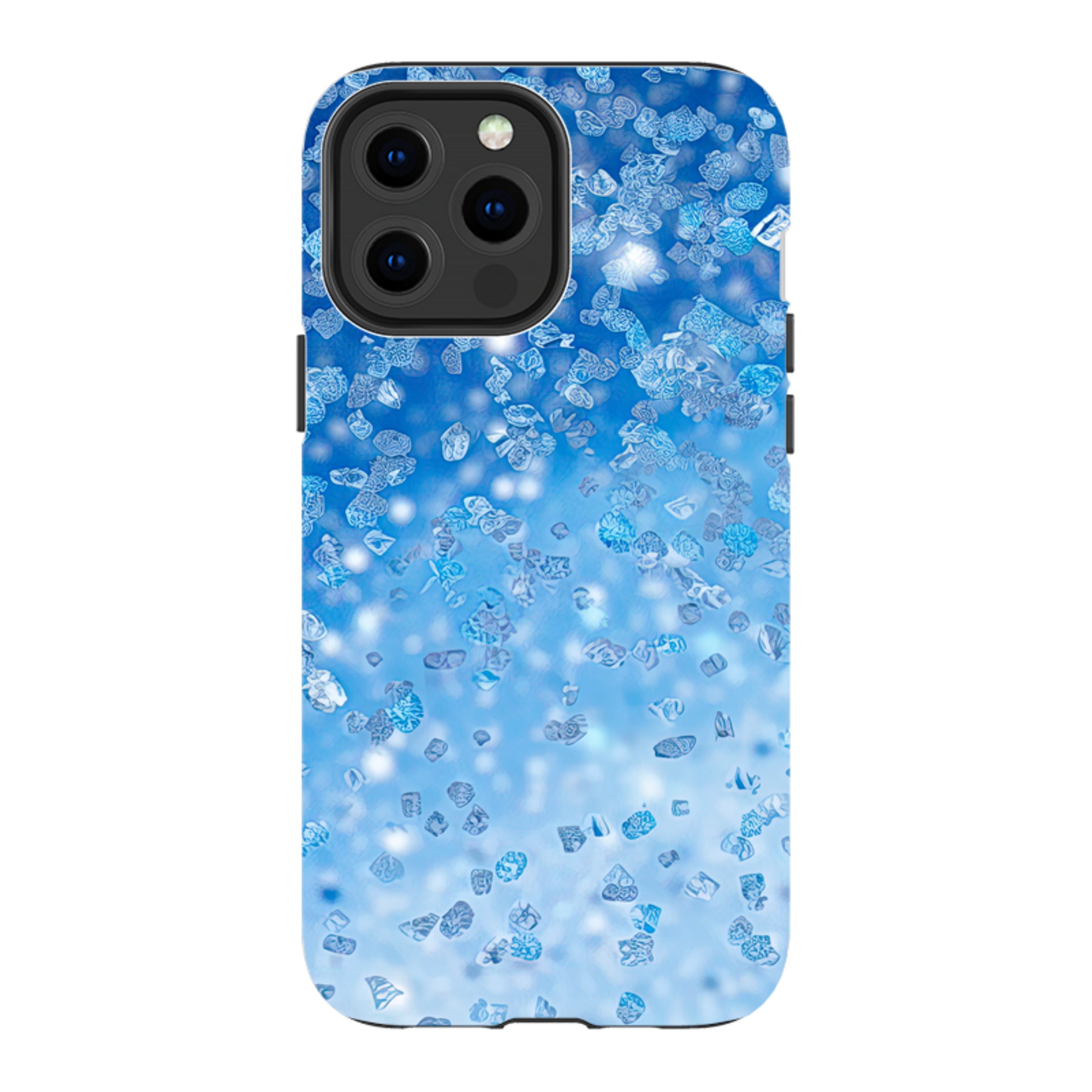 iPhone MagSafe Tough Case - Blue Glitter (case does not glitter)