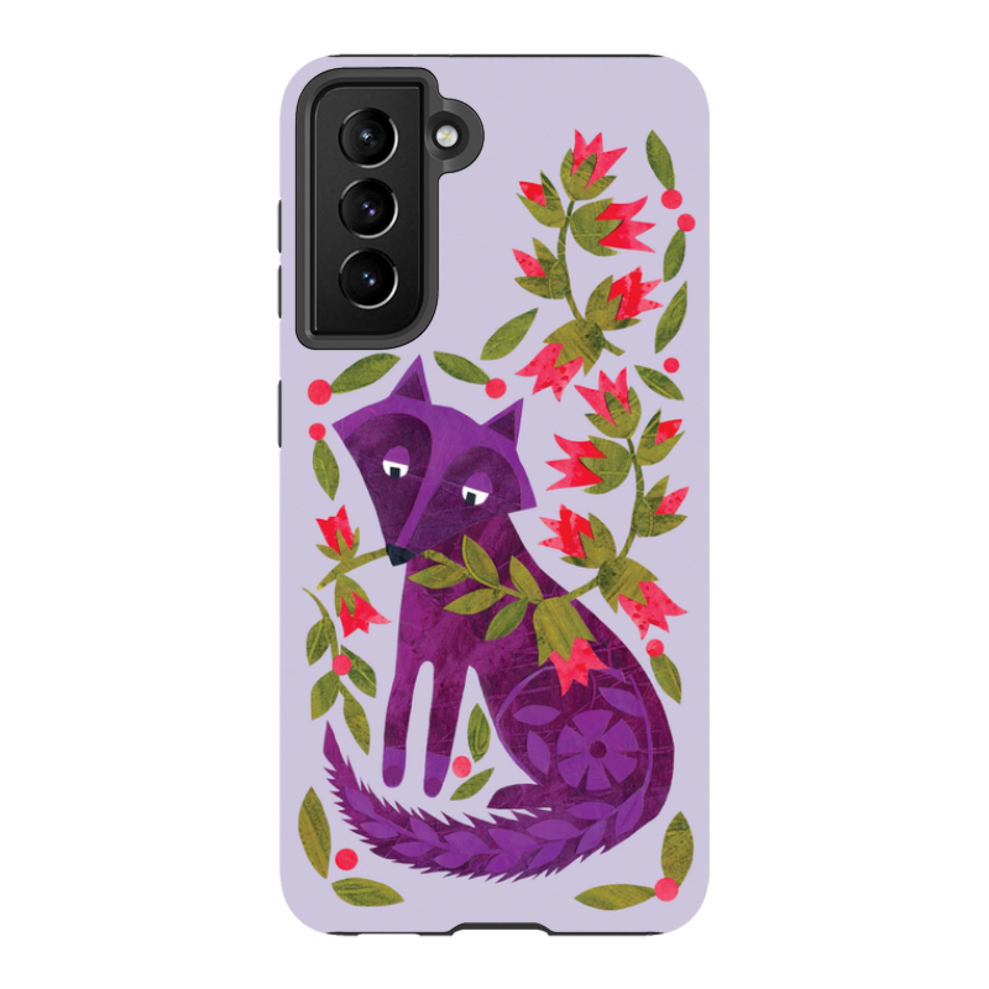 Samsung Tough Case - Purple Foxie By Tracey English