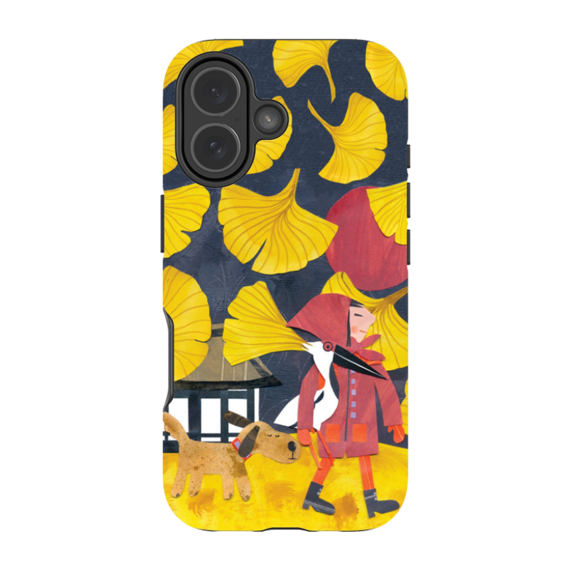 iPhone MagSafe Tough Case - Ginko Leaves By Tracey English