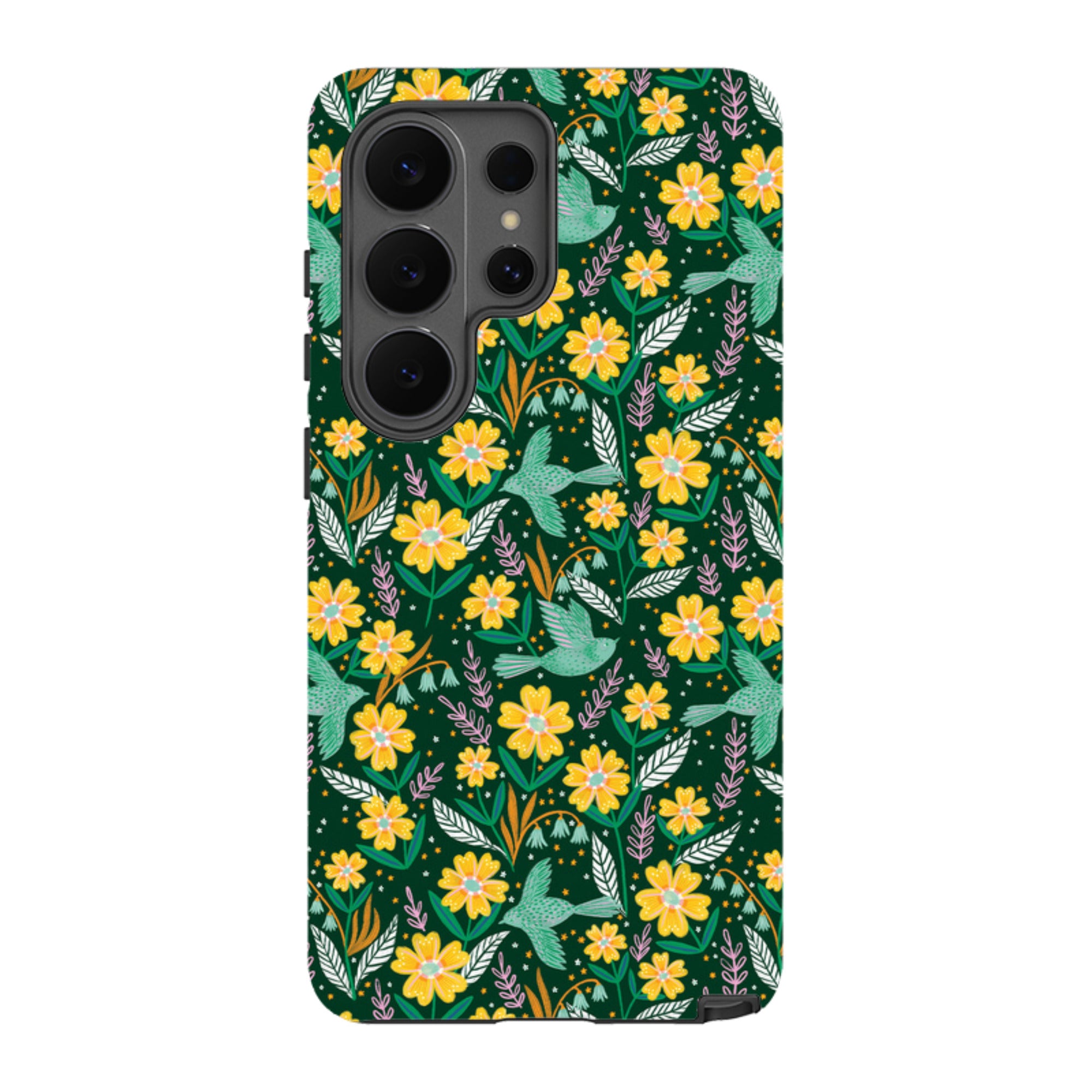 Samsung Tough Case - Sweet Birds Green By Lee Foster Wilson