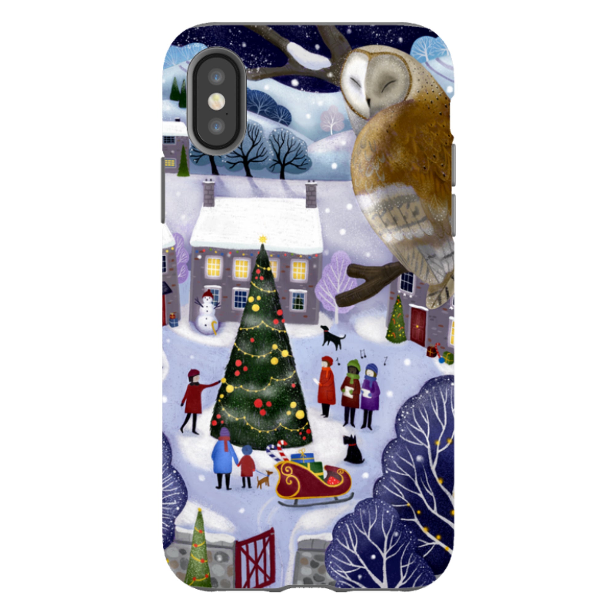 iPhone Tough Case - Advent Owl By Bex Parkin