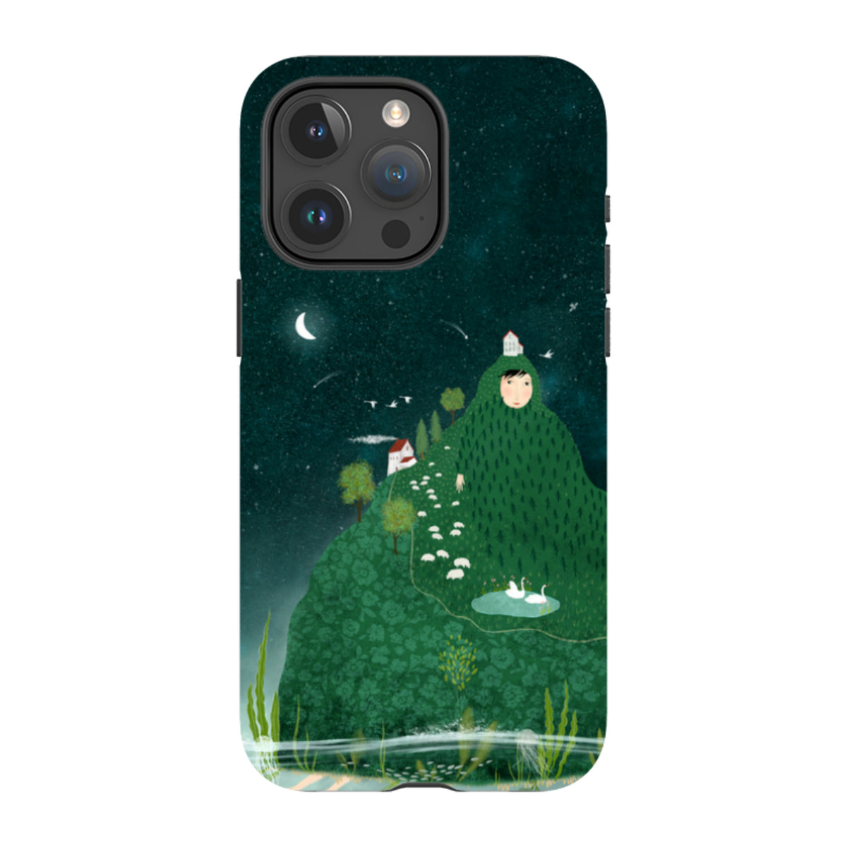 iPhone Tough Case - Hill lady By Katherine Quinn