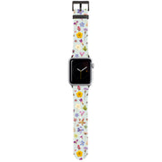 Blue Floral Apple Watch Strap By Helen Ahpornsiri