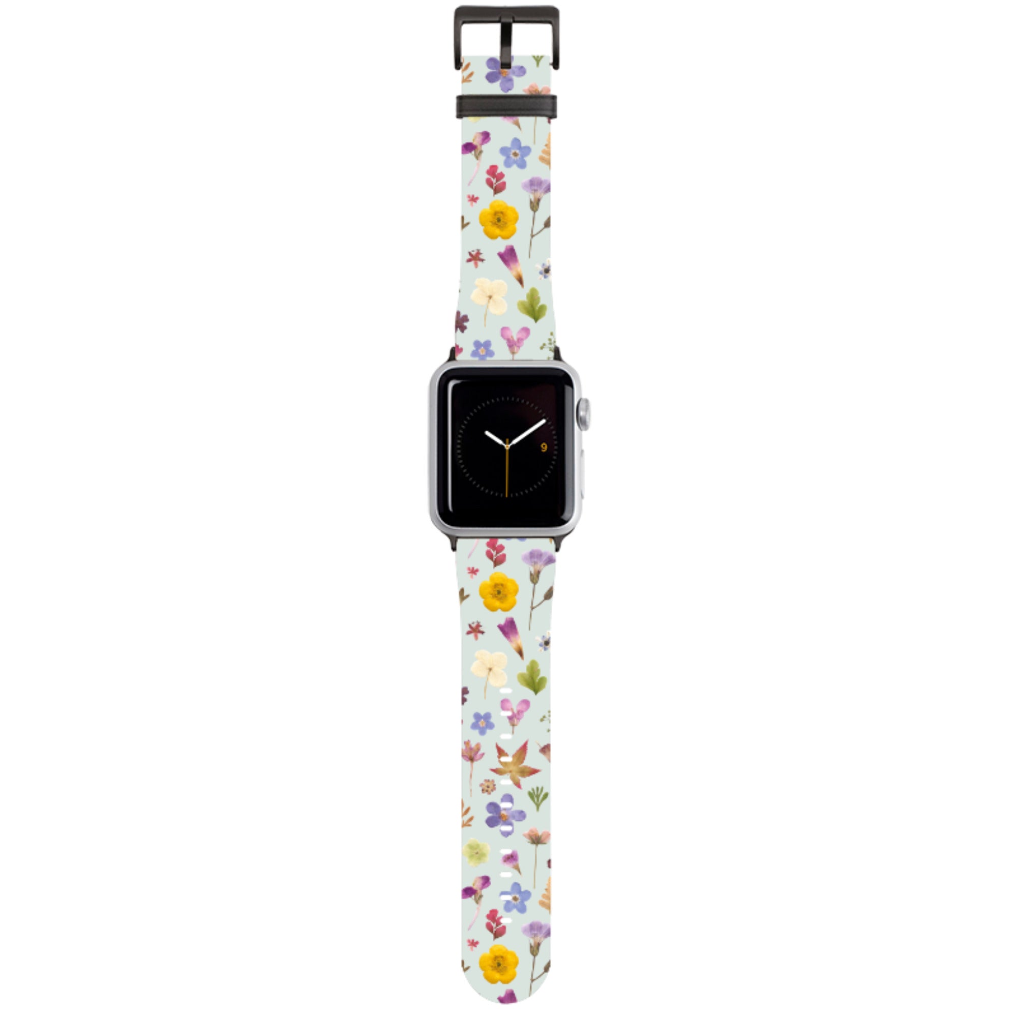 Blue Floral Apple Watch Strap By Helen Ahpornsiri