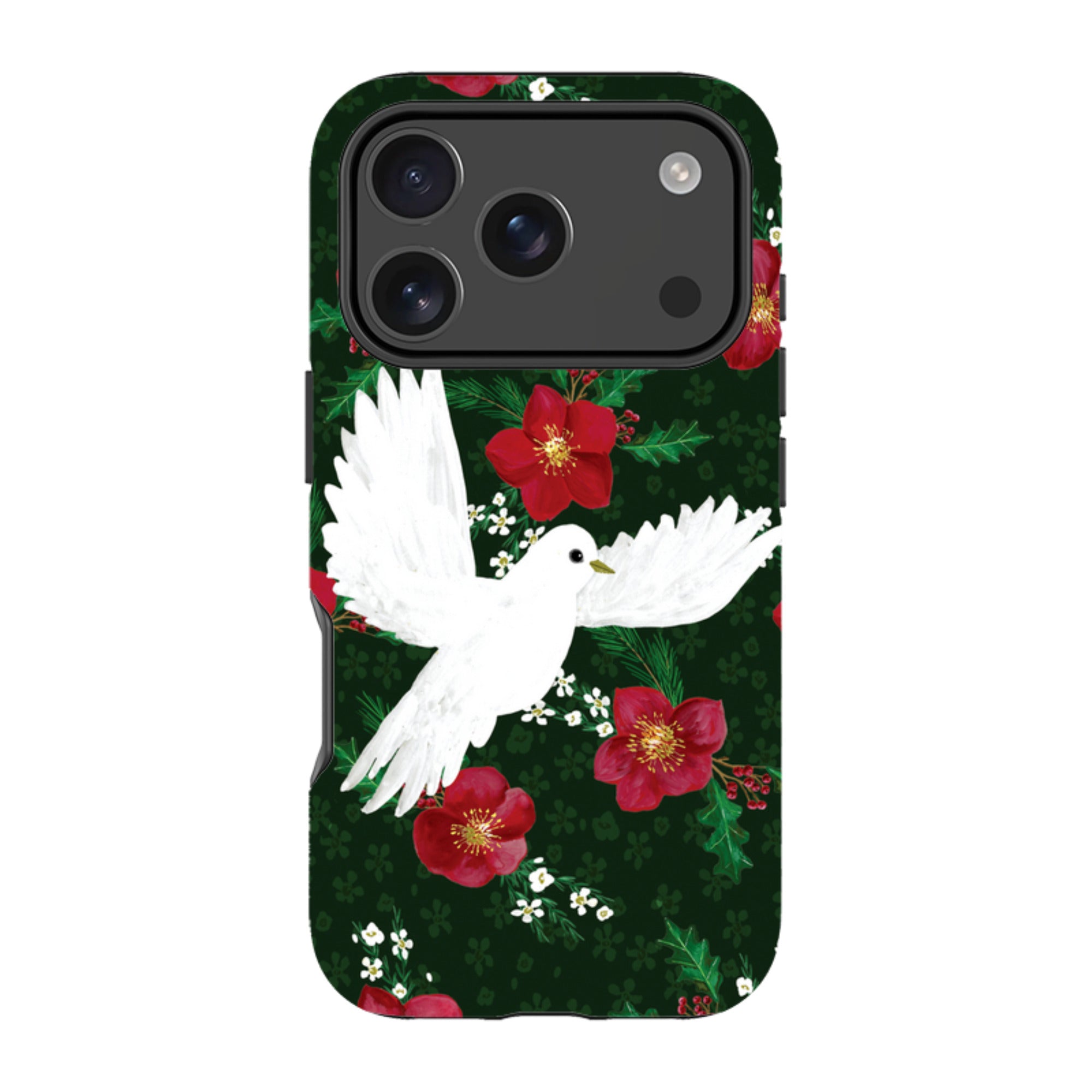 iPhone MagSafe Tough Case - Dove and Floral By Abby Jacobs