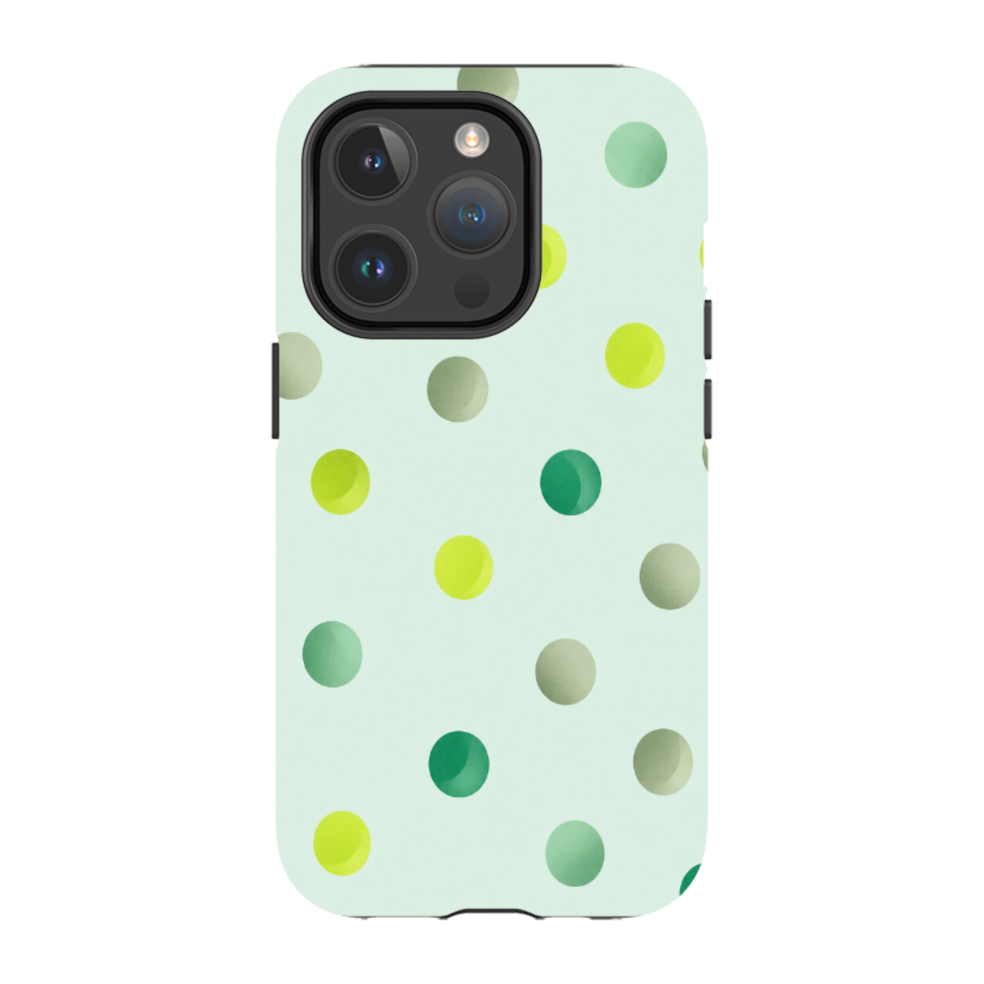iPhone MagSafe Tough Case - Mint Polka Dot