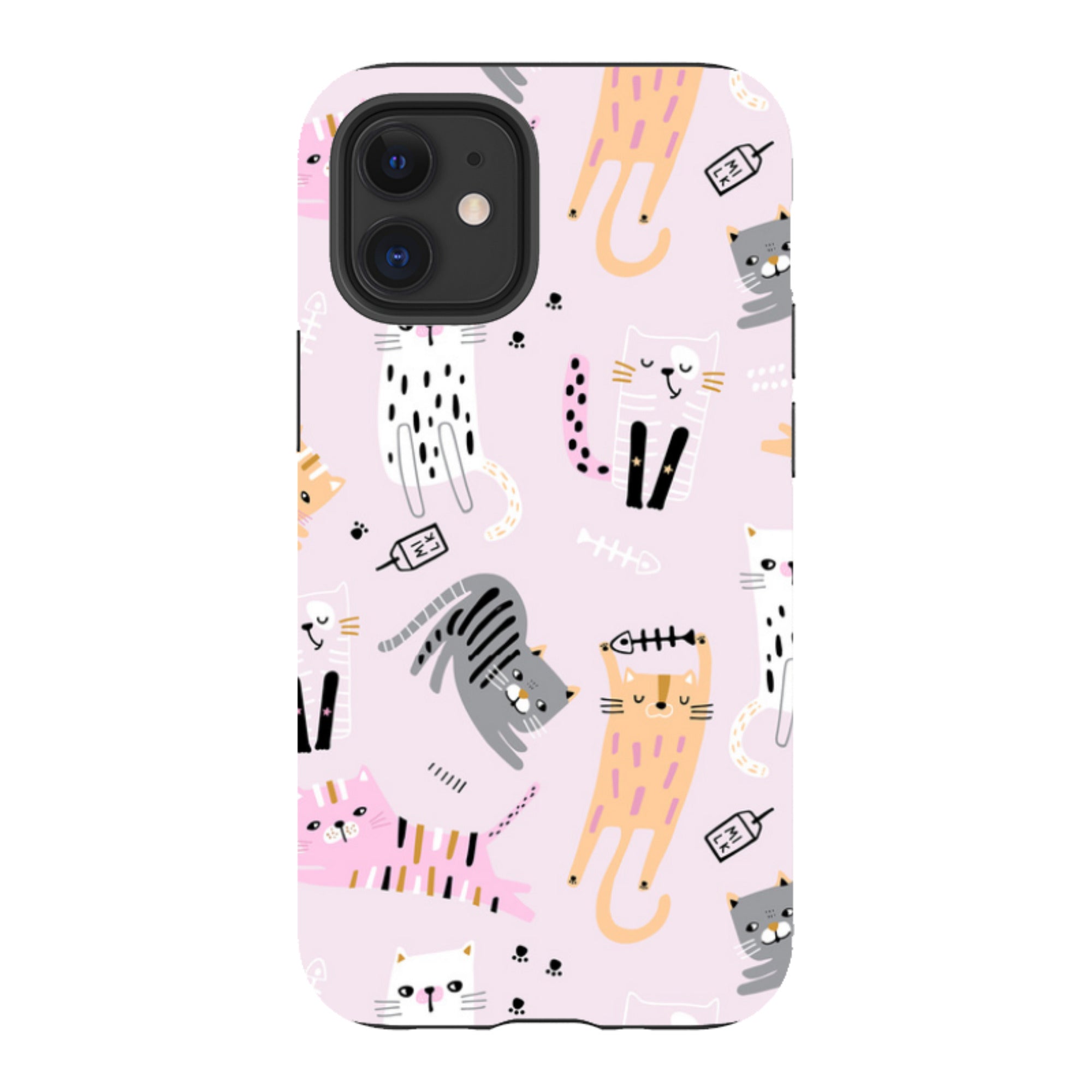 iPhone Tough Case - Cat And Bone Pink