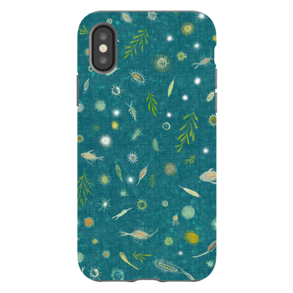 iPhone Tough Case - Plankton Light - Steel Blue By Katherine Quinn