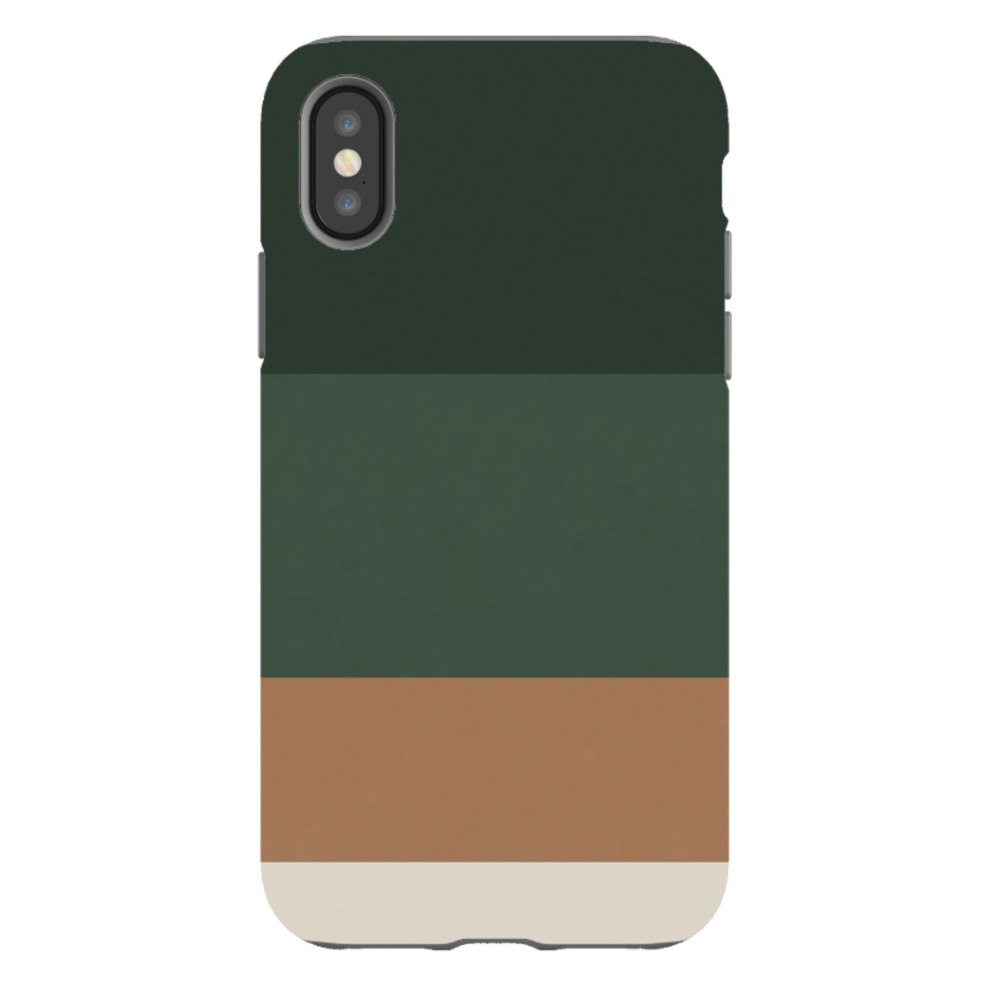 iPhone Tough Case - Terracotta and Green Gradient