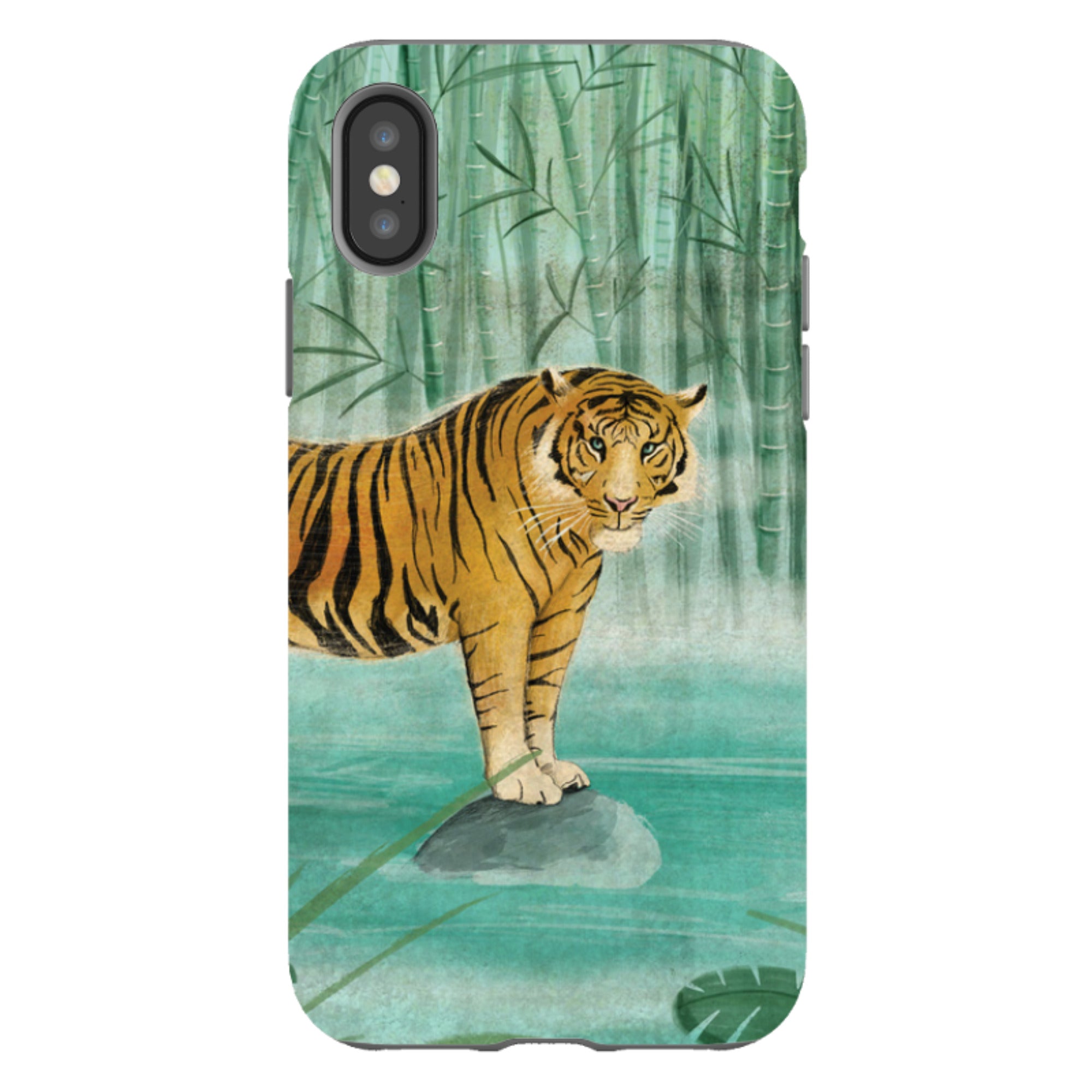 iPhone Tough Case - Tiger By Maja Lindberg