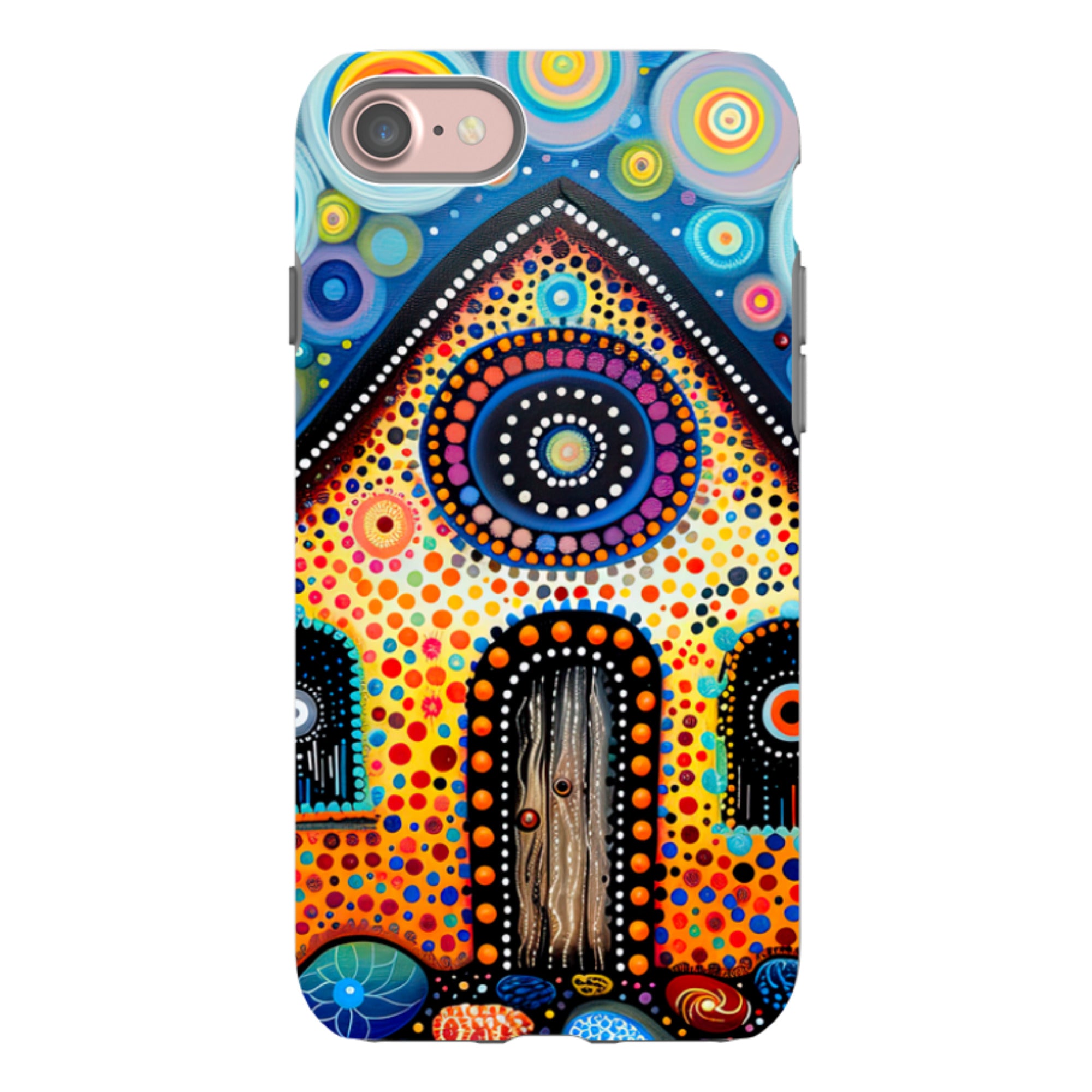 iPhone Case - Folk Art House III